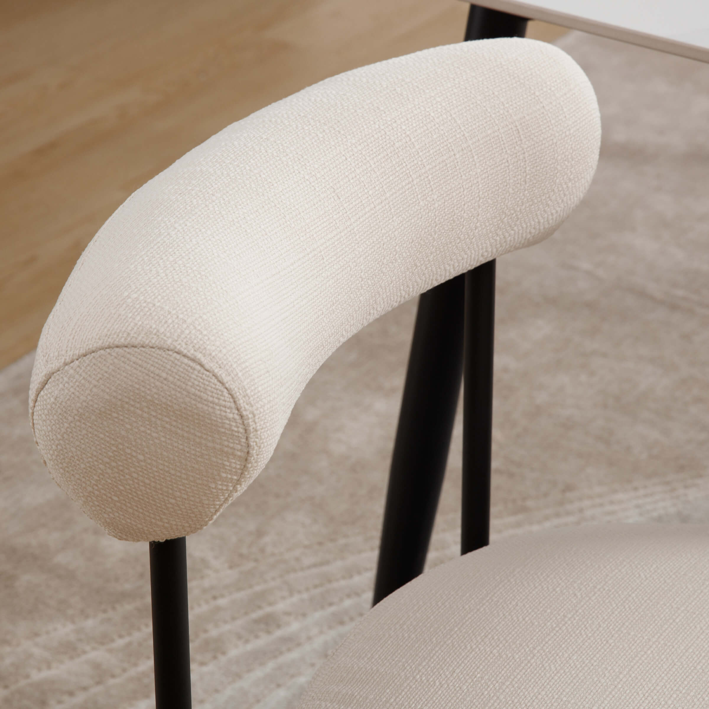 CIMOTA Modern Round Back Dining Chairs Set of 2 - 31003DC