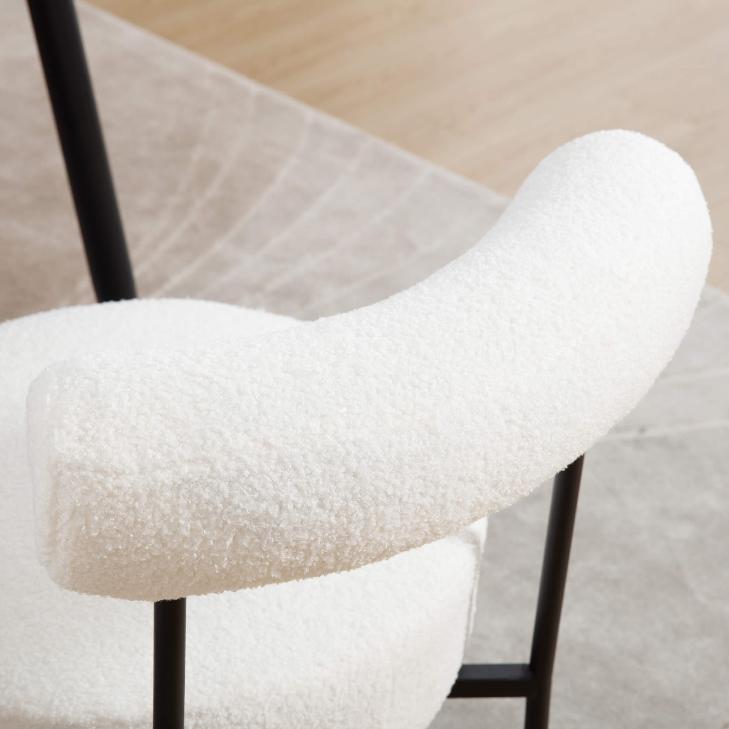 CIMOTA Modern Round Back Dining Chairs Set of 2 - 31003DC