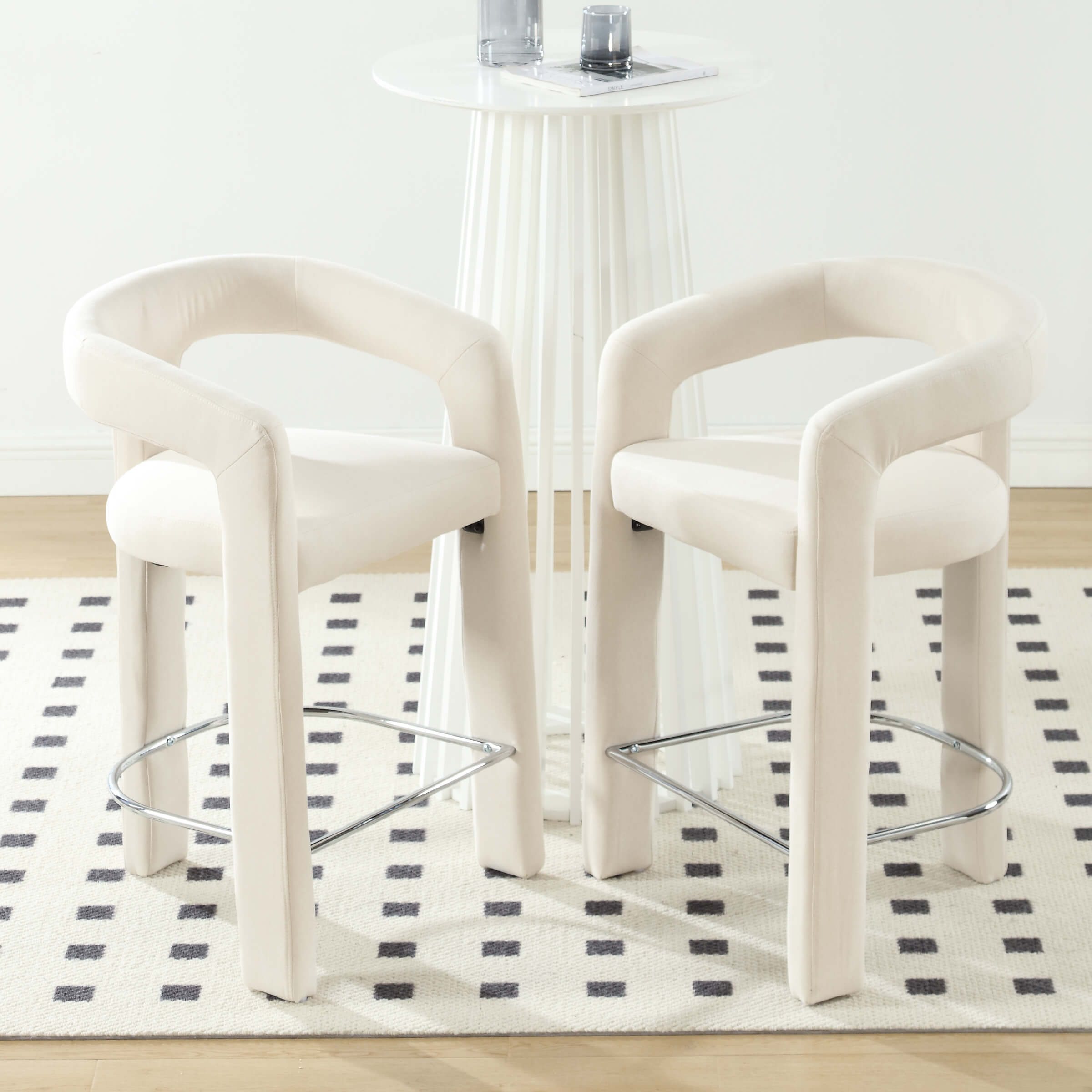 CIMOTA Open Back Counter Stools 1 PCS - 55011CS