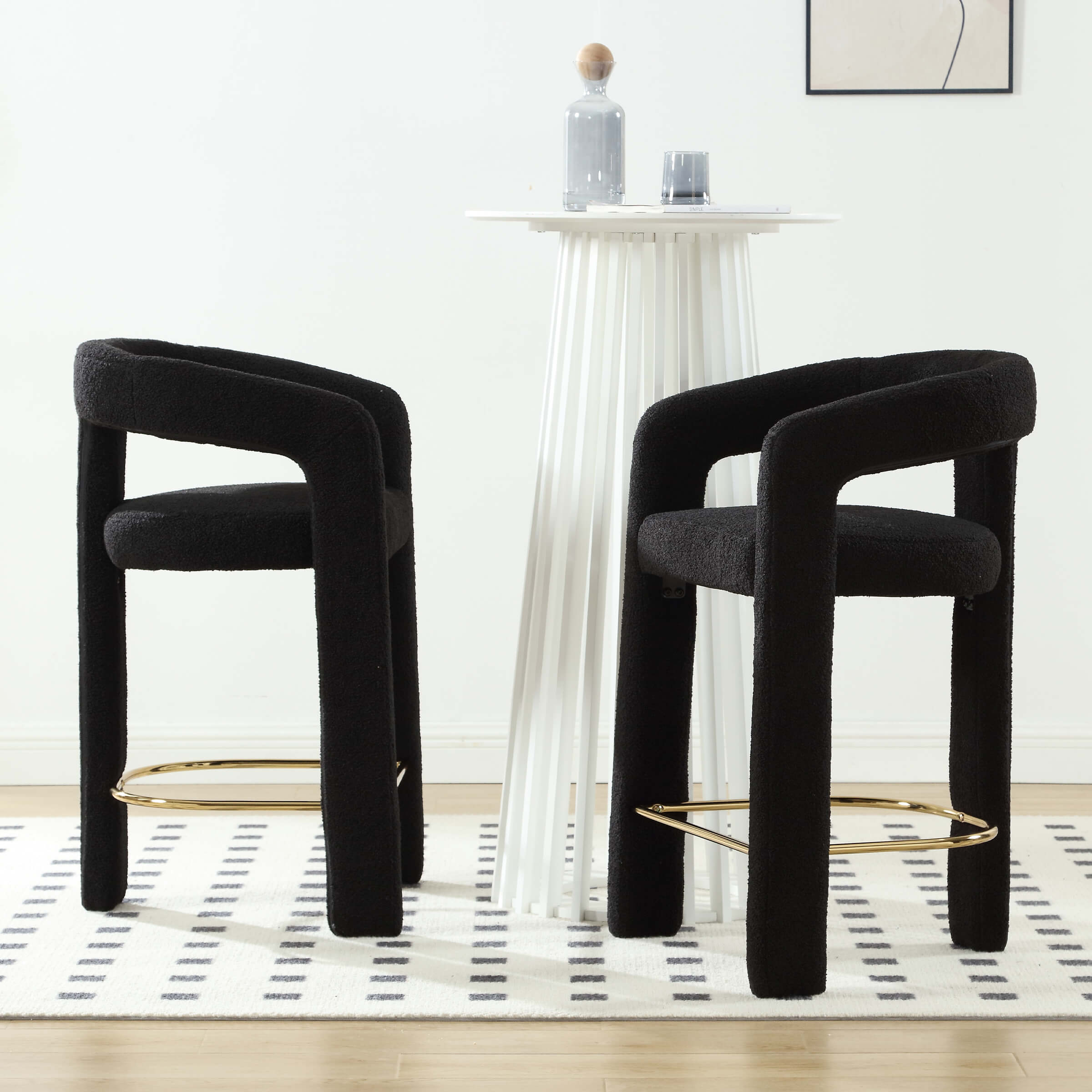 CIMOTA Open Back Counter Stools 1 PCS - 55011CS