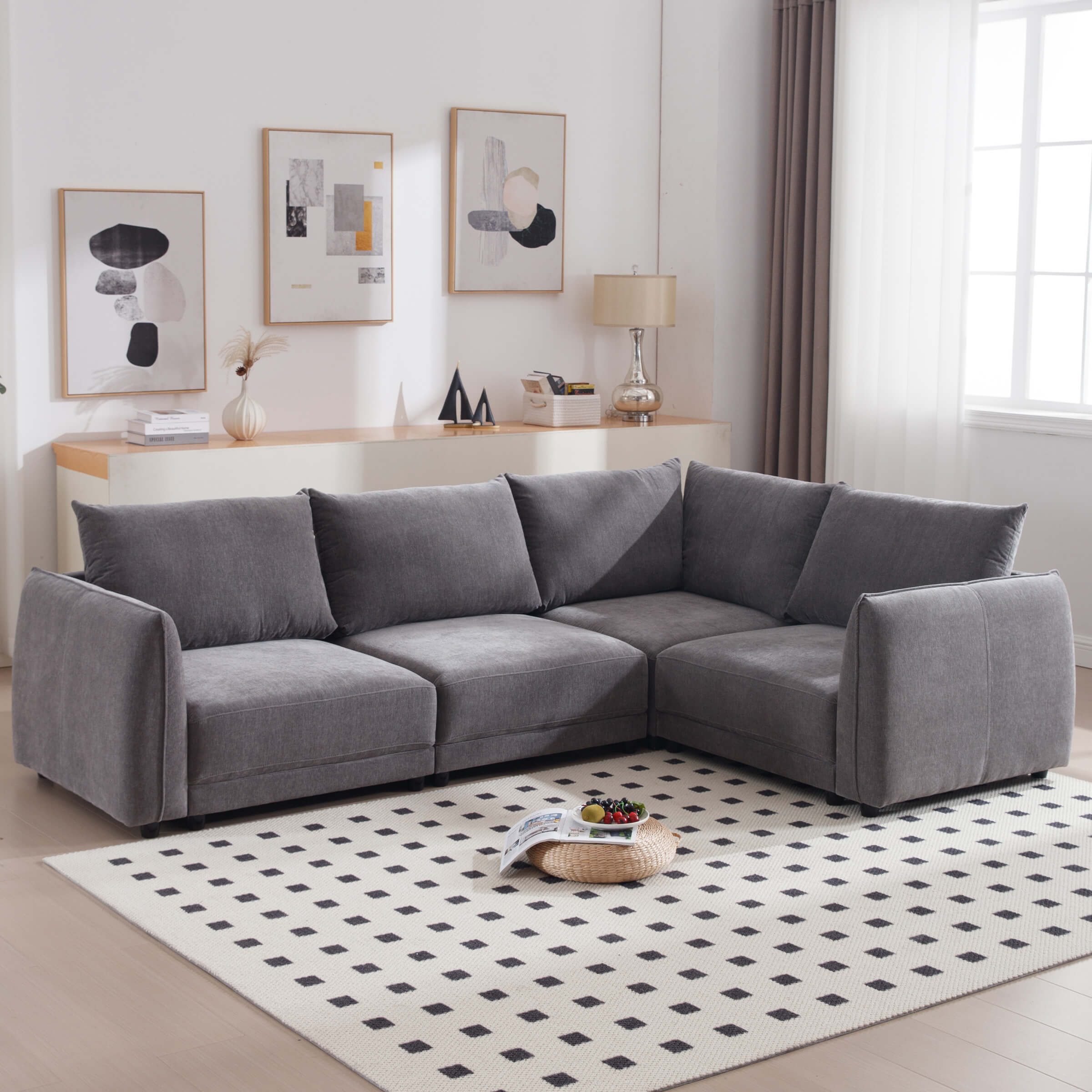 EALSON Oversized Cloud Modular Sectional Sofa - 1020SF