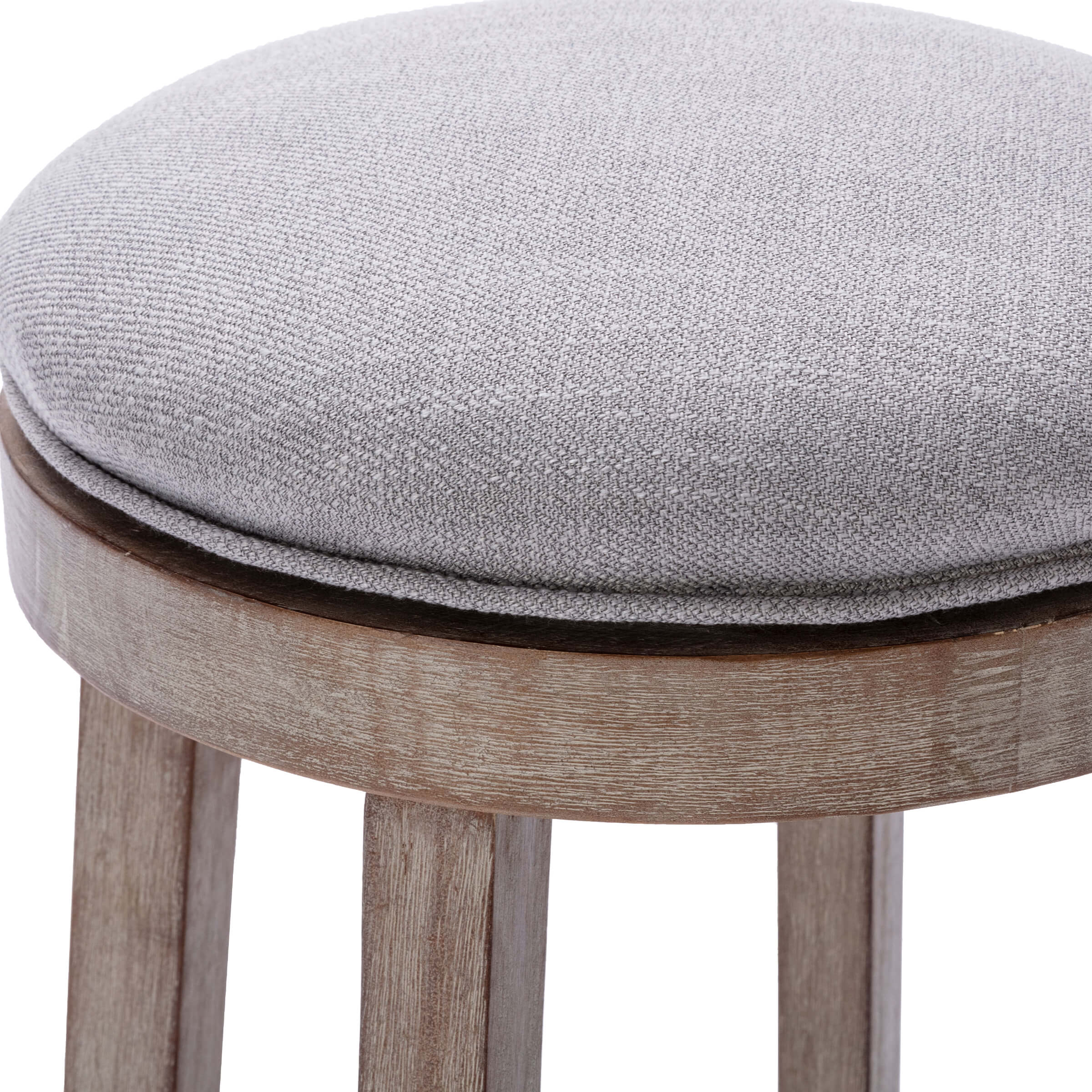 Close-up of fabric on stool seat