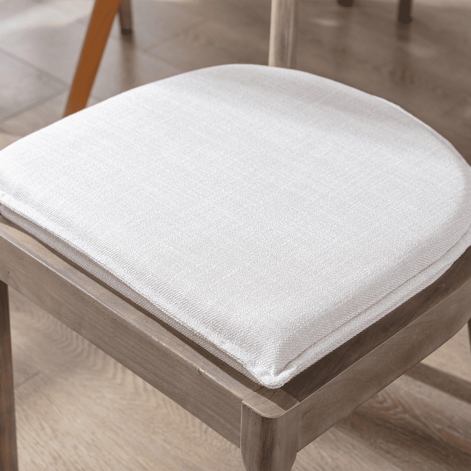 Close-up of chair cushion fabric