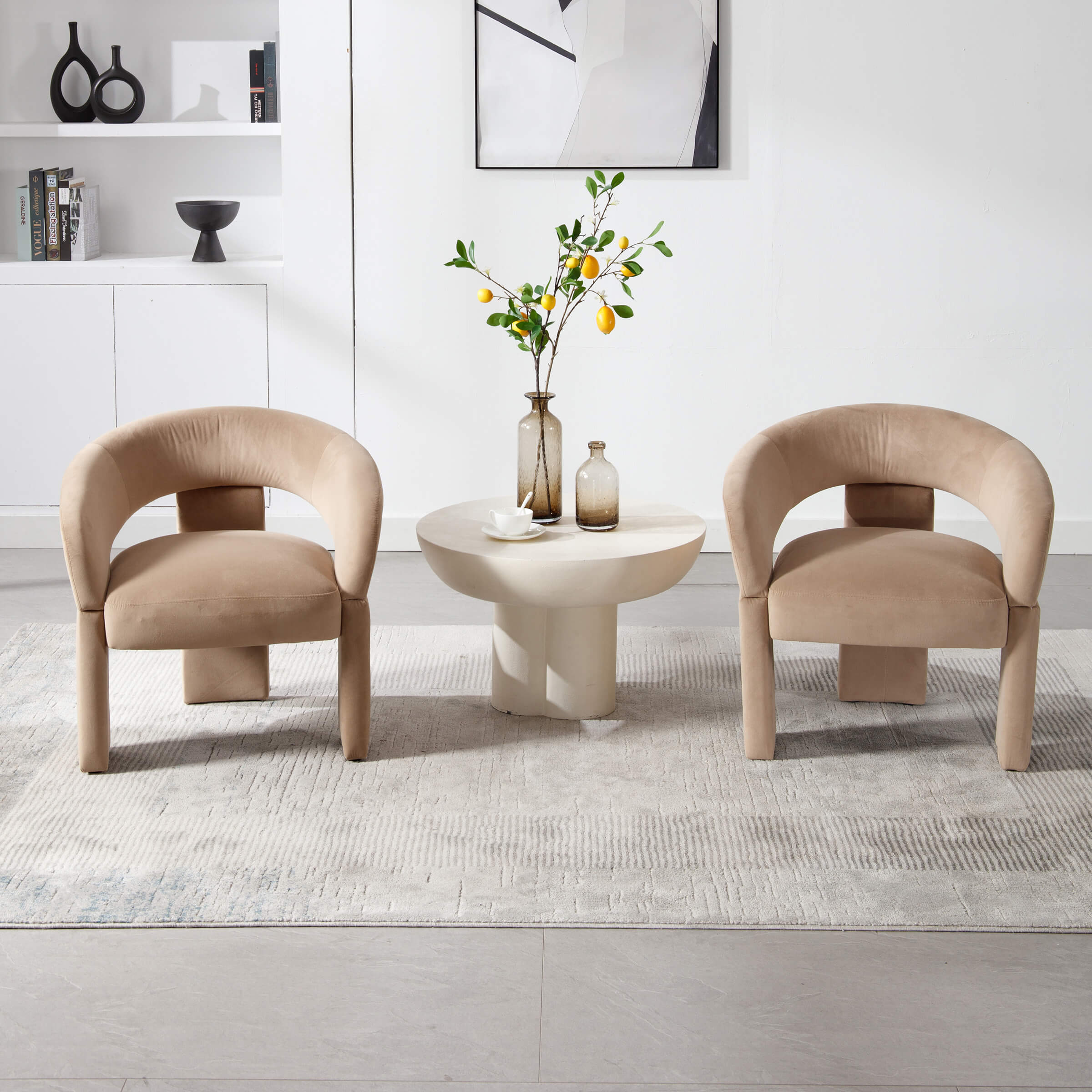 Accent Chair With Round Back - 3957AC