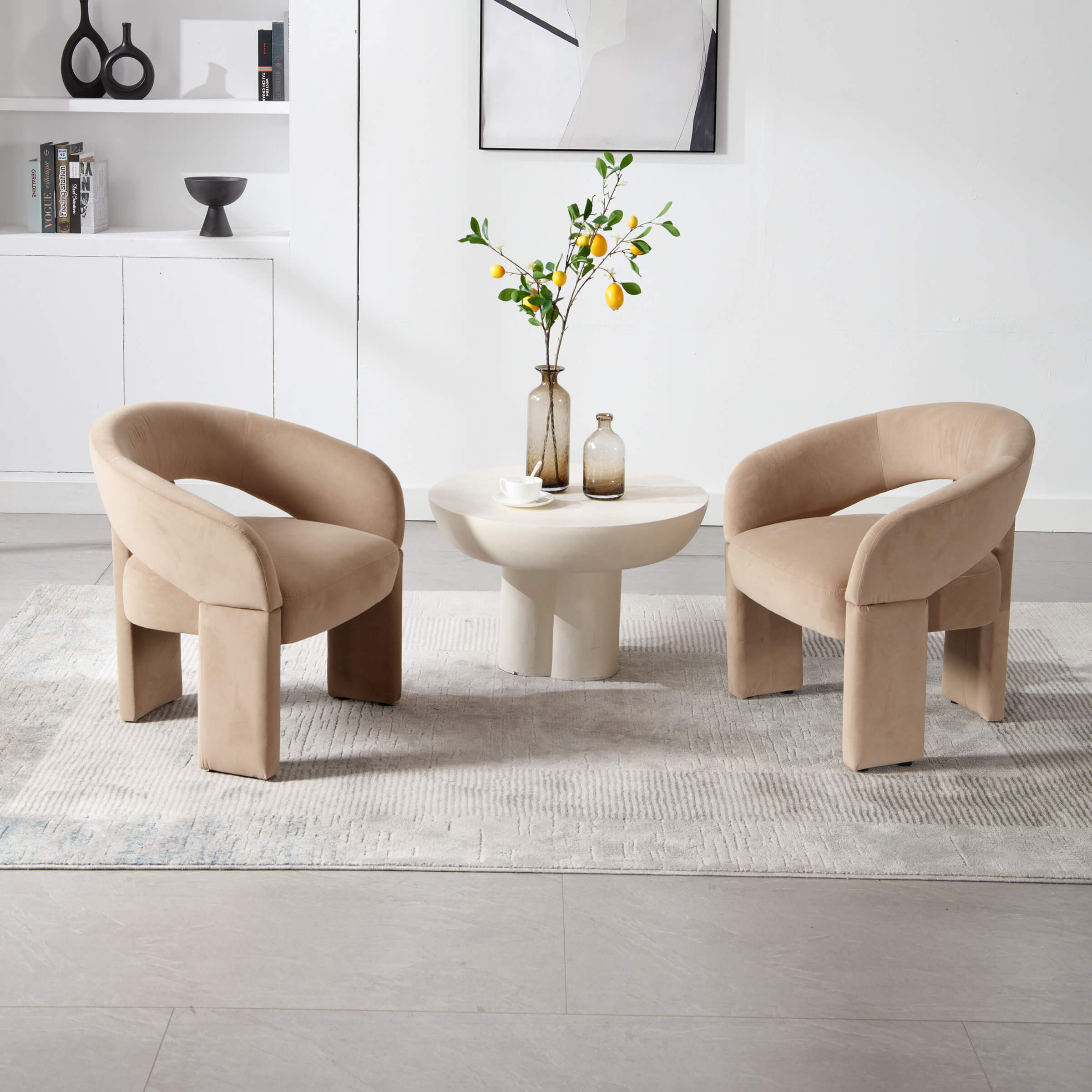 Accent Chair With Round Back - 3957AC