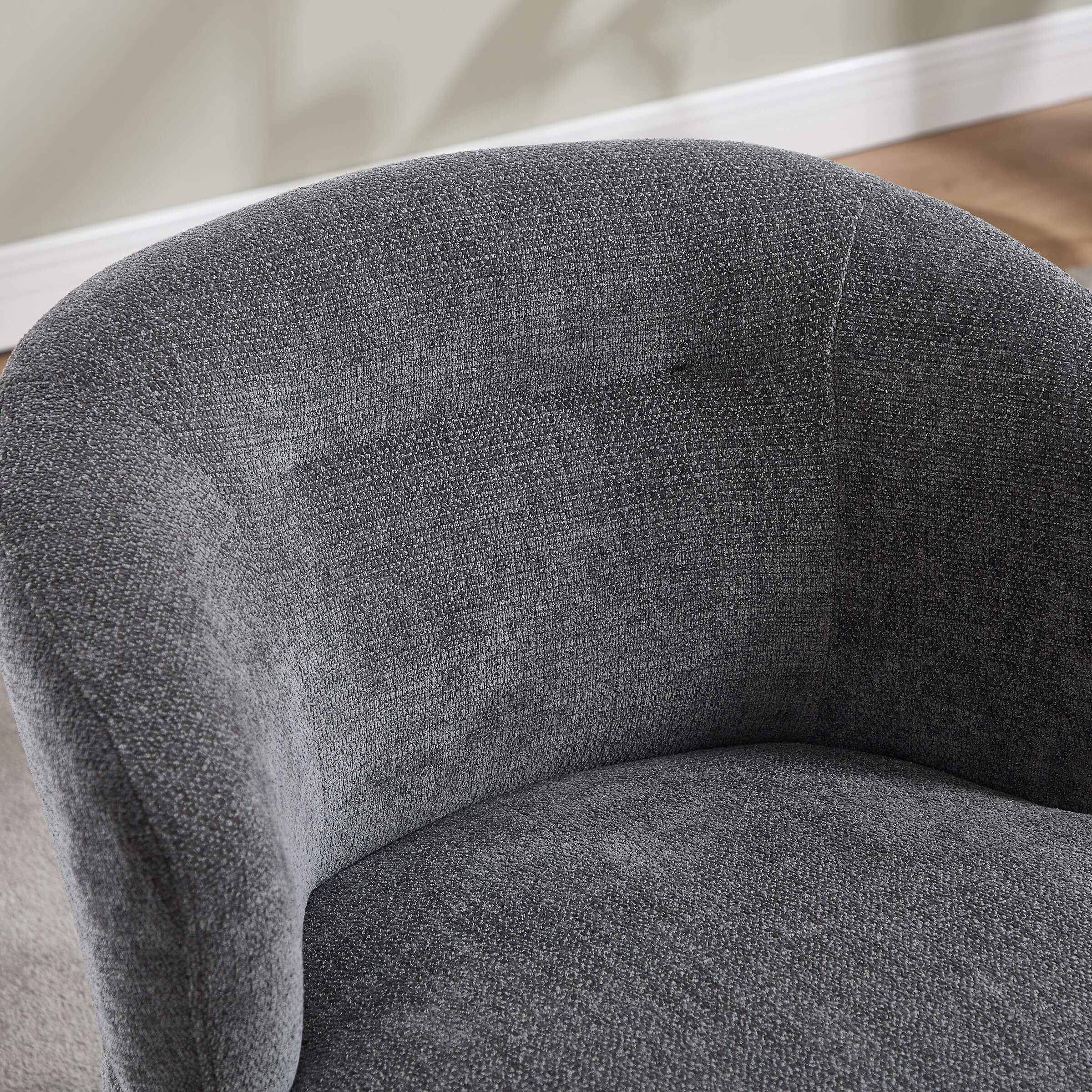 KMAX Modern Accent Round Swivel Armchair - 9918DC