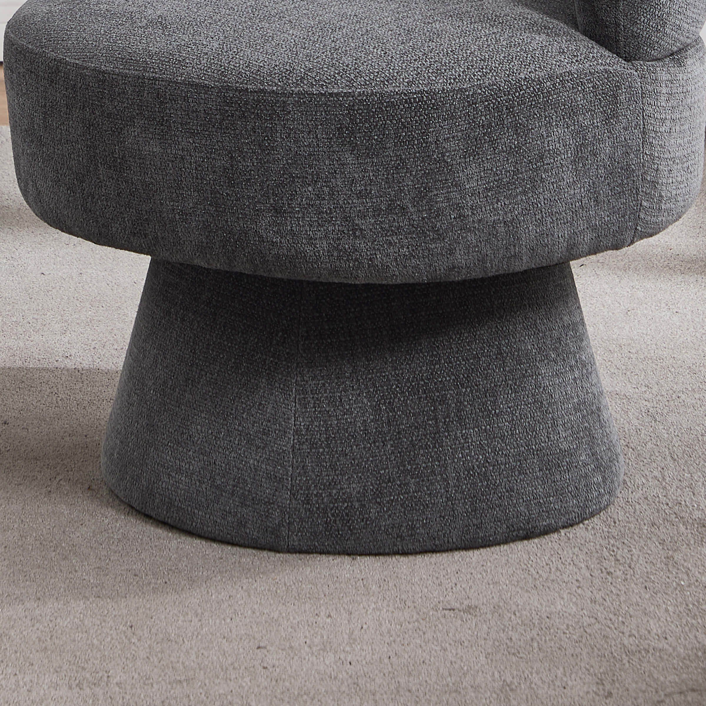 KMAX Modern Accent Round Swivel Armchair - 9918DC