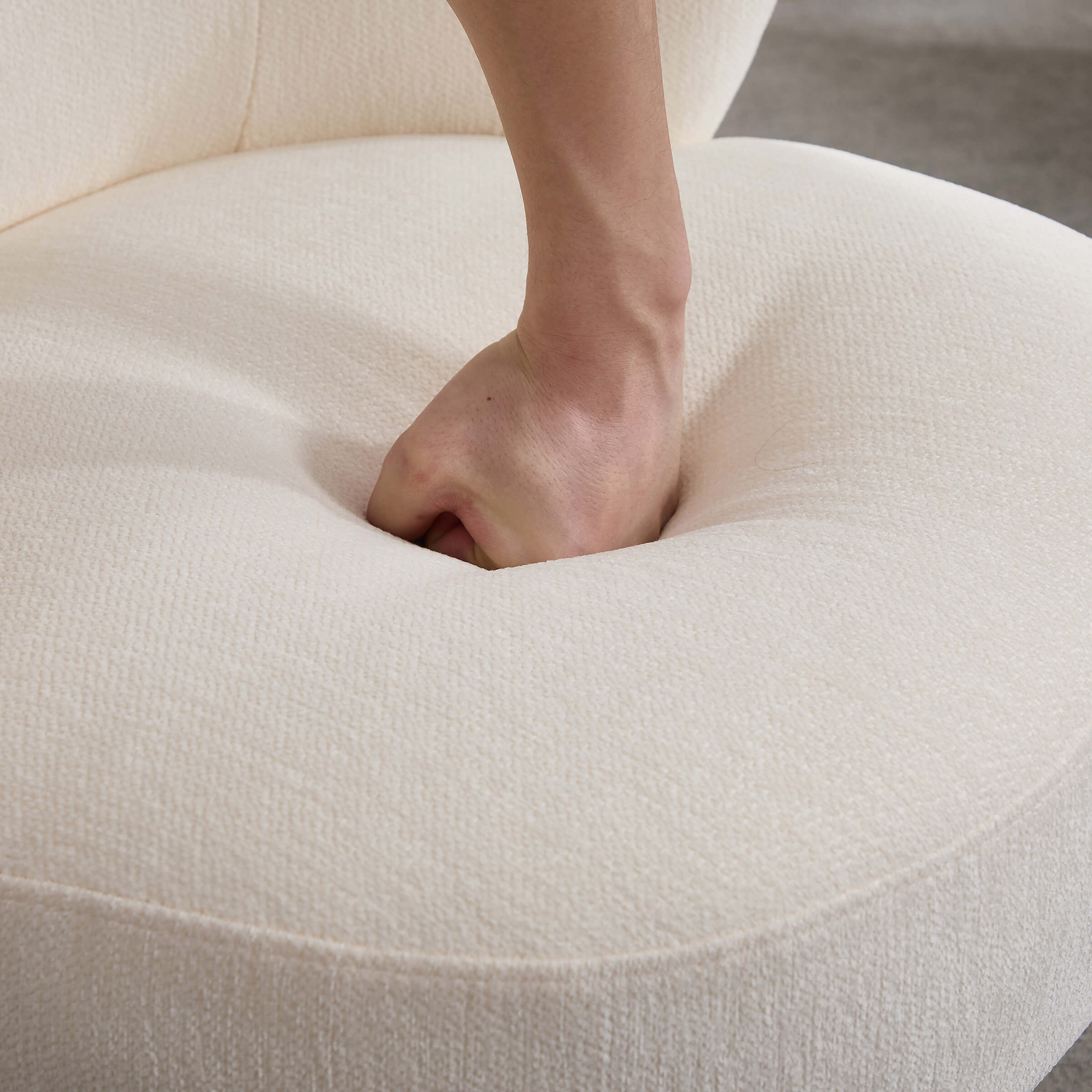 KMAX Modern Accent Round Swivel Armchair - 9918DC