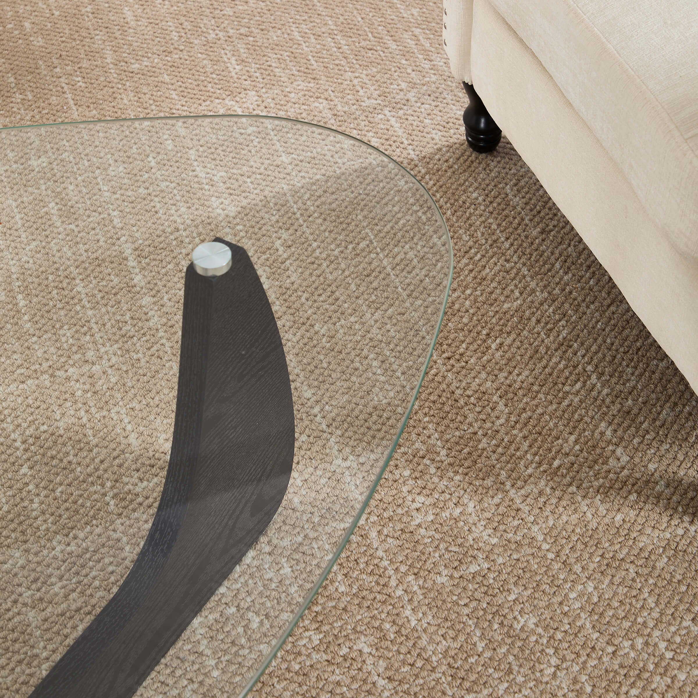 KMAX Triangle Center Table with Wood Base - 7735CT