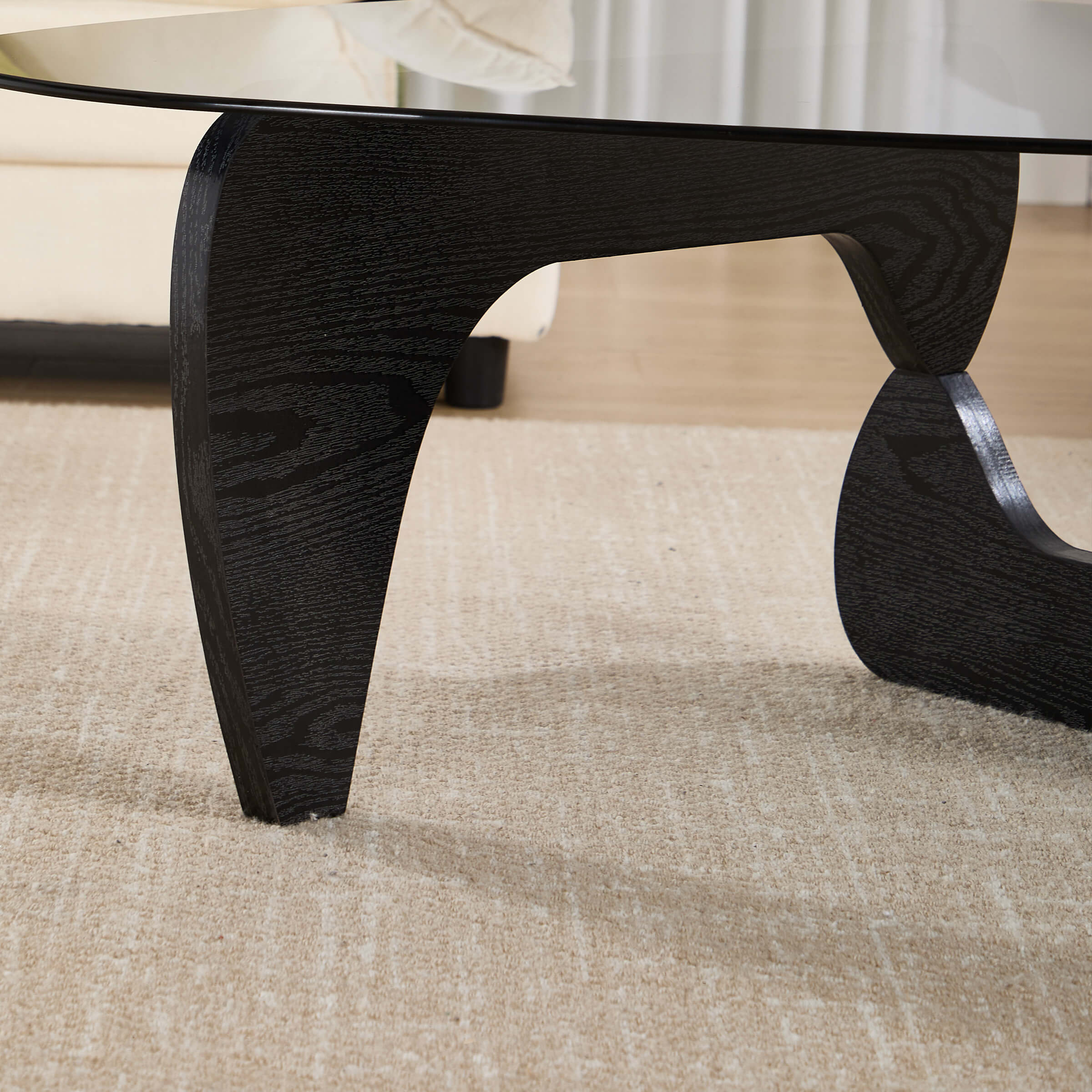 KMAX Triangle Center Table with Wood Base - 7735CT