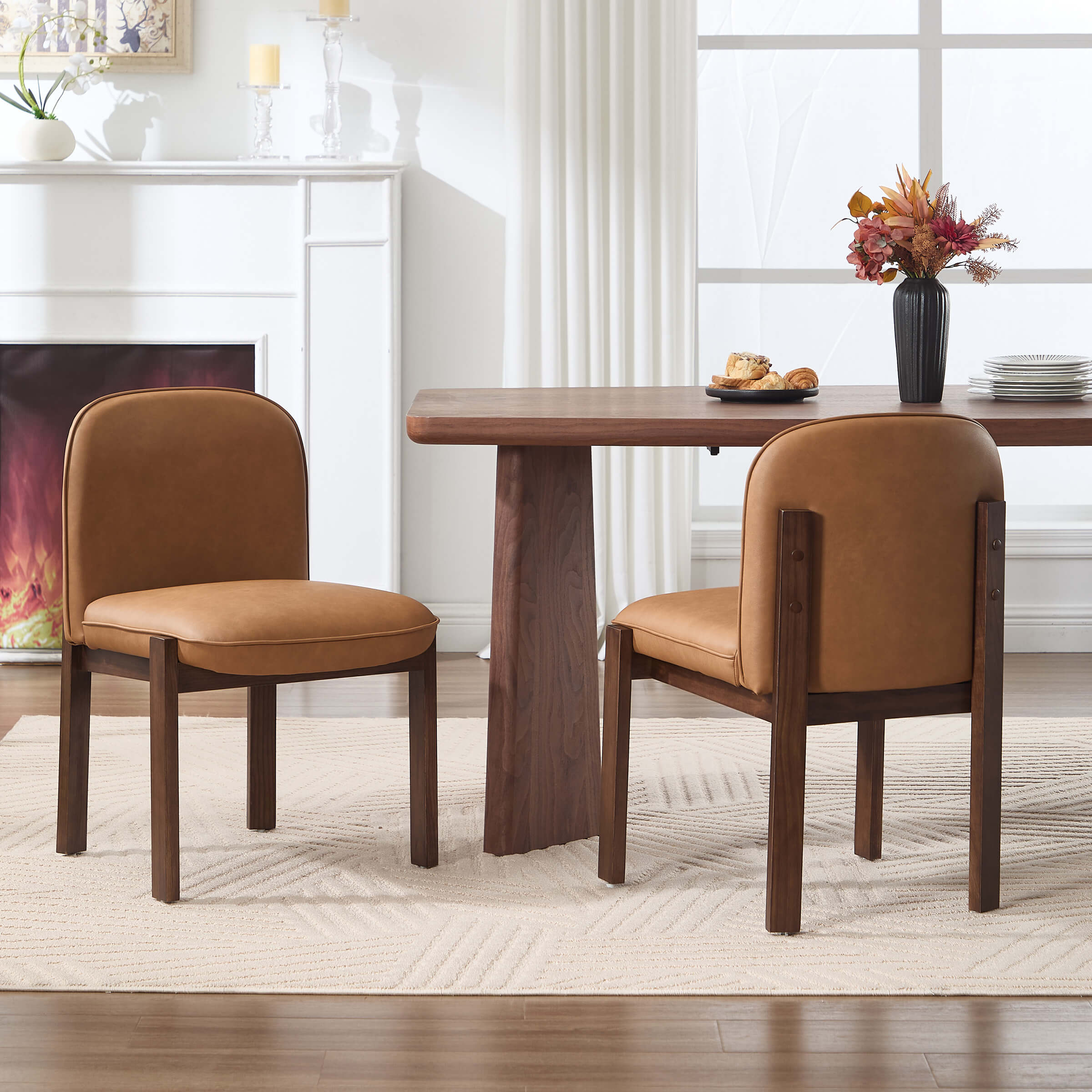 Wooden Dining Chairs Set of 2 - 8401DC