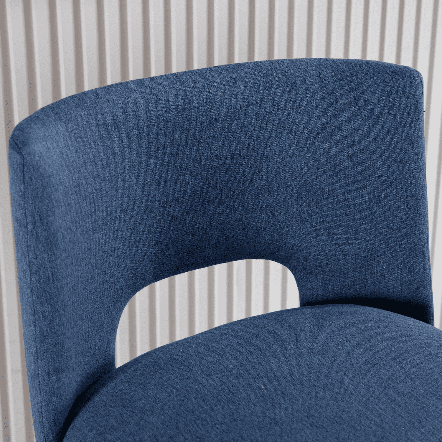 Blue upholstery fabric texture close-up