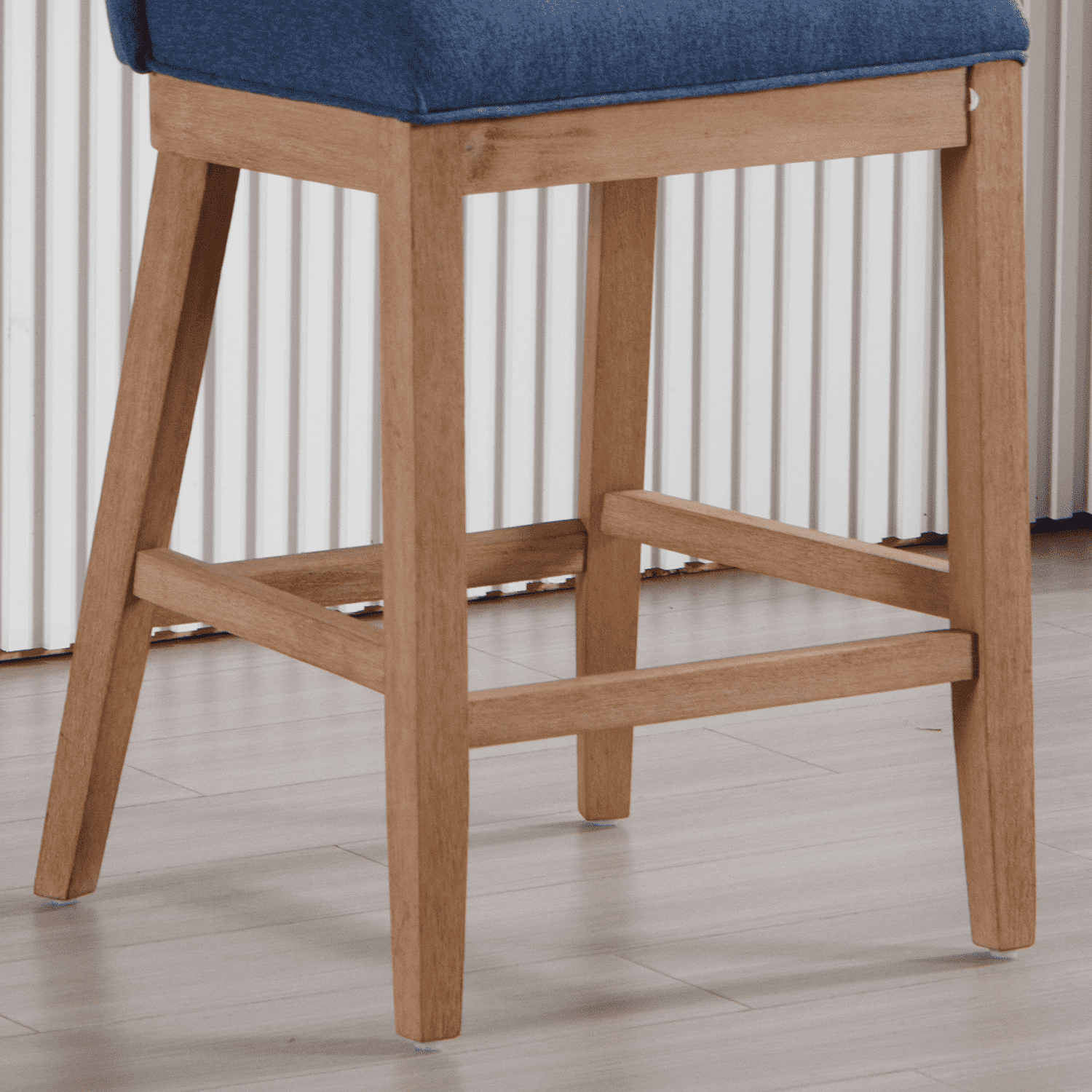Stool leg joint close-up