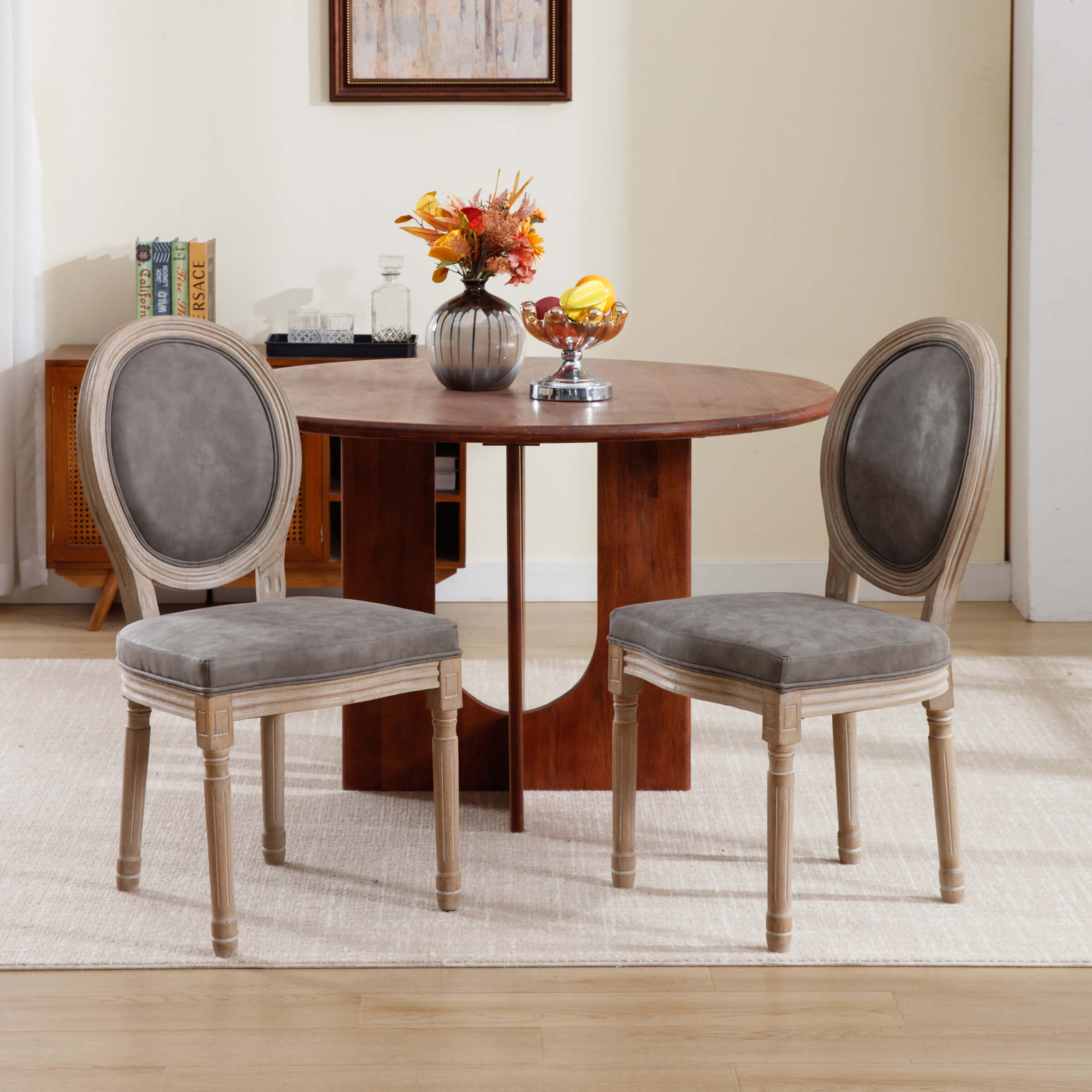 Janoray Classic French Dining Chairs Set of 2 - 7105DC & 7106DC