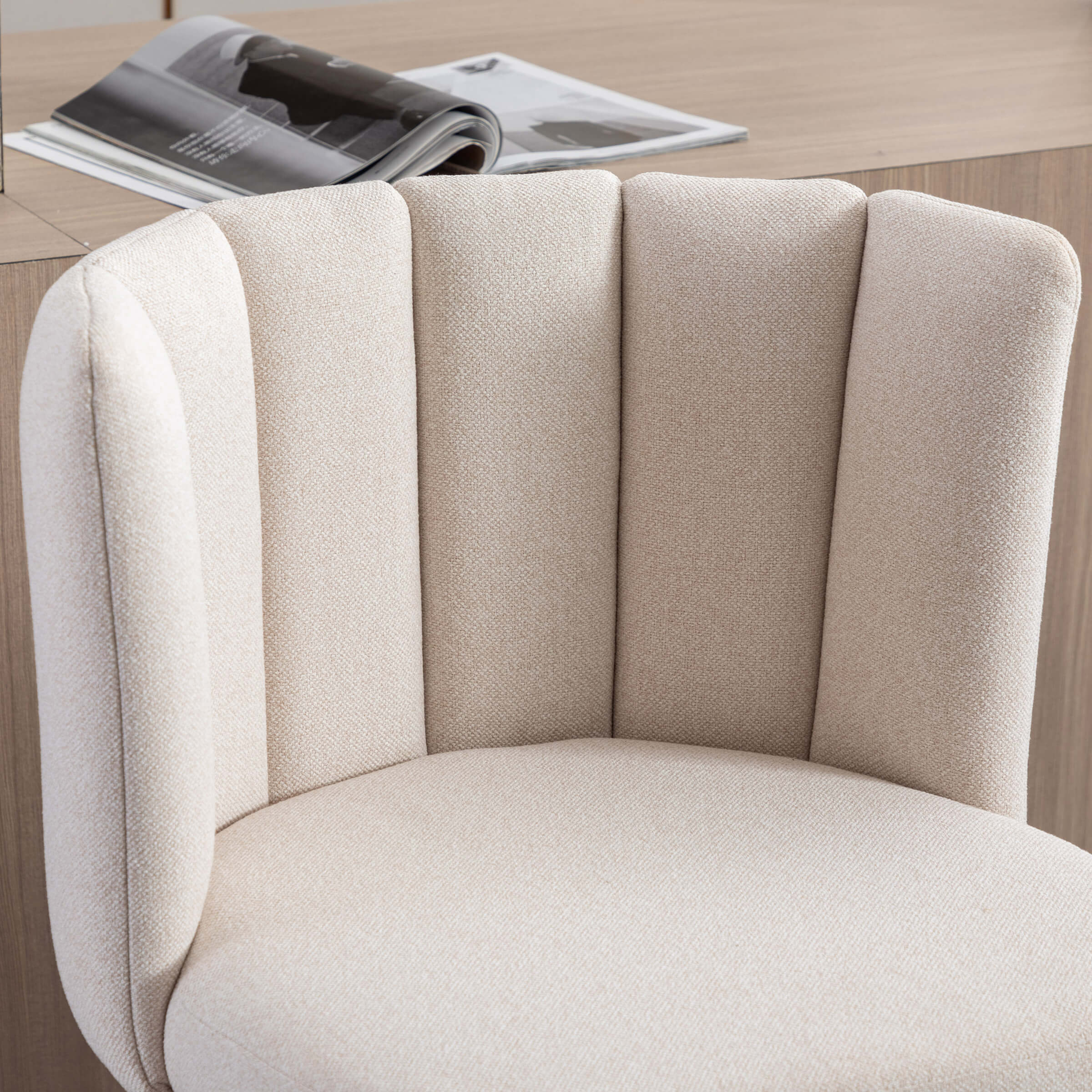 CHICAURA 26"H Counter Stools With Gold Metal Legs Set of 2 - 9029CS