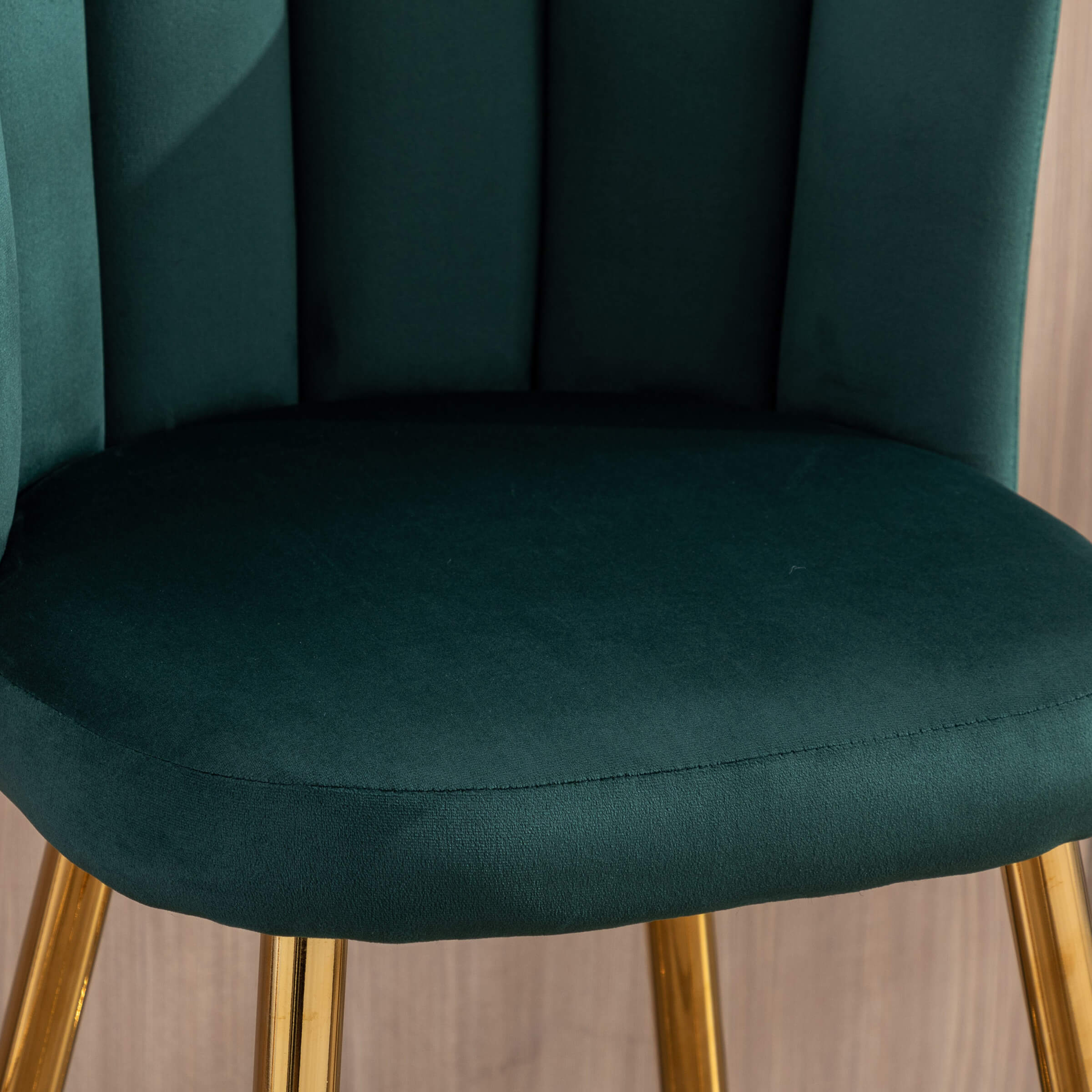 CHICAURA 26"H Counter Stools With Gold Metal Legs Set of 2 - 9029CS