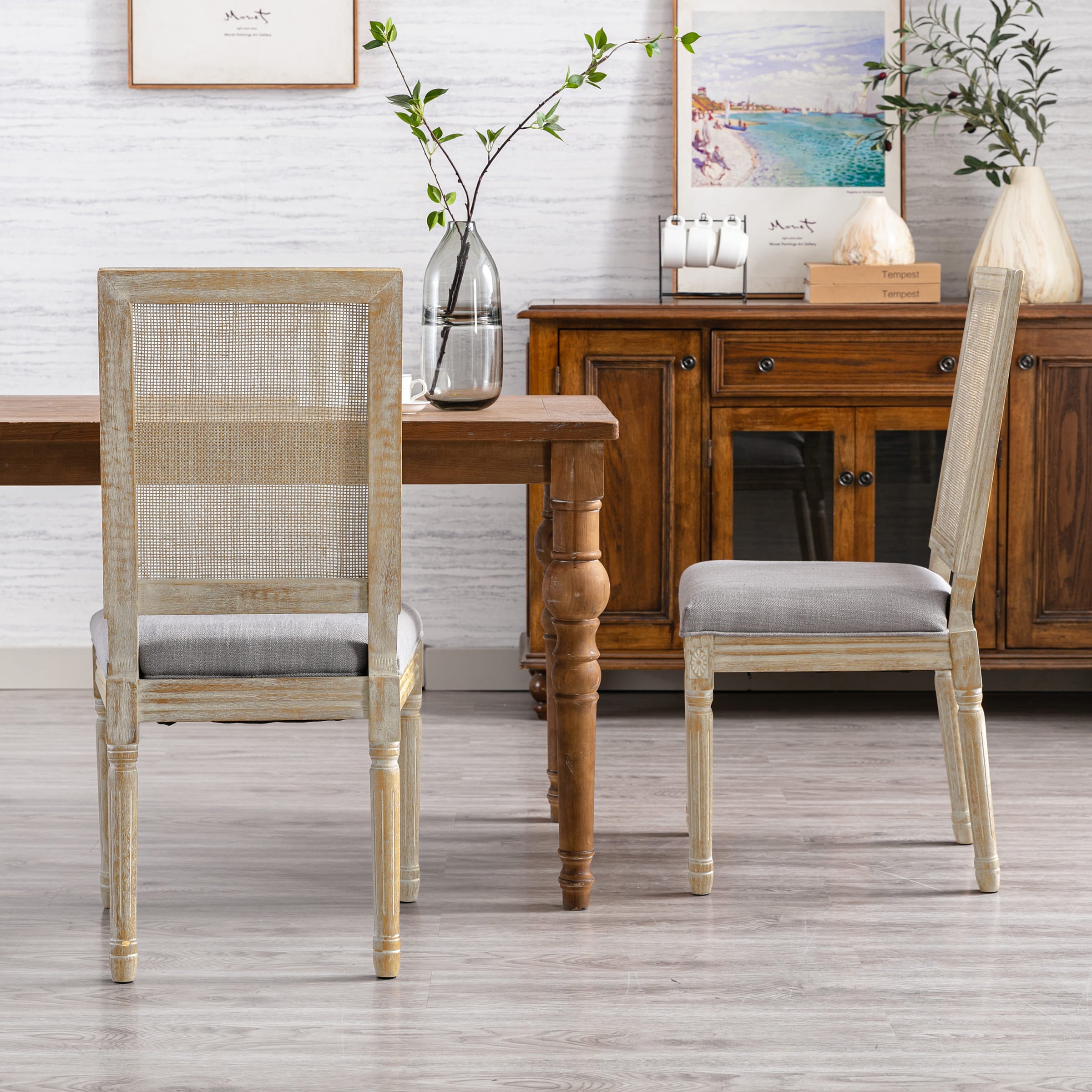 Farmhouse Dining Chairs Set of 2 - 7106DC
