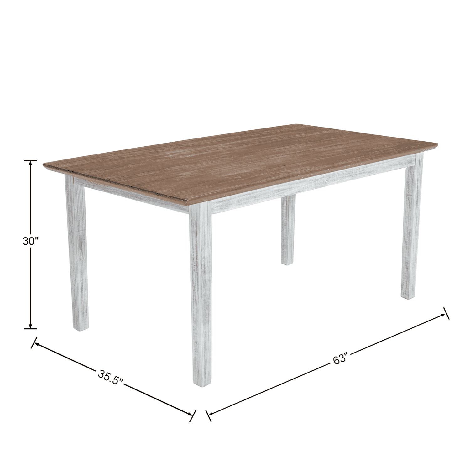 CIMOTA Farmhouse Wooden Dining Table - 22745DT