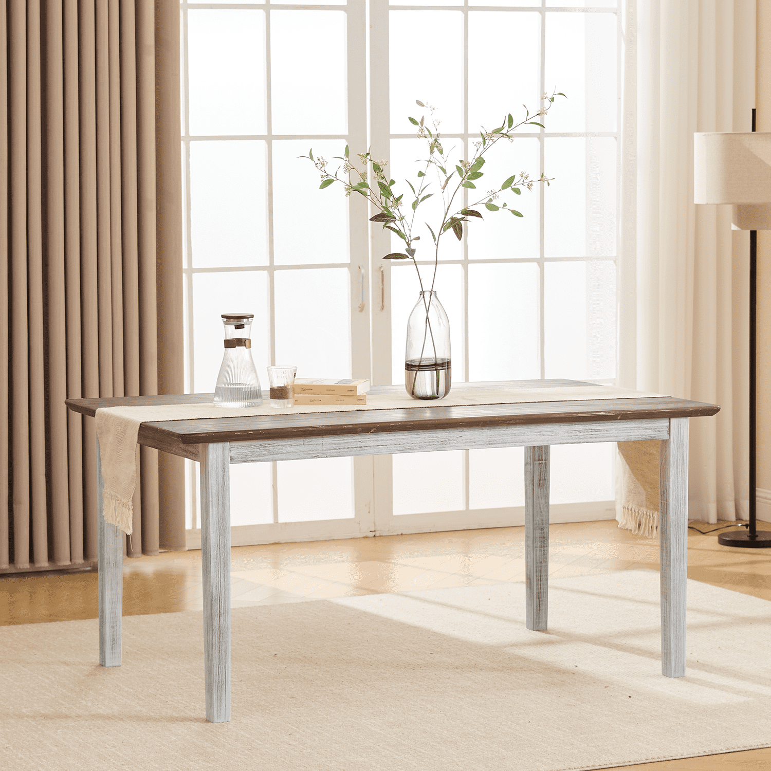 CIMOTA Farmhouse Wooden Dining Table - 22745DT