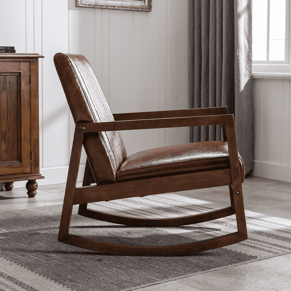 Side view of rocking chair