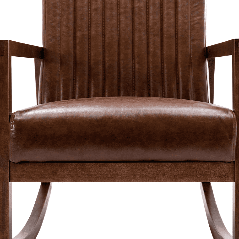 Top view of chair back and seat