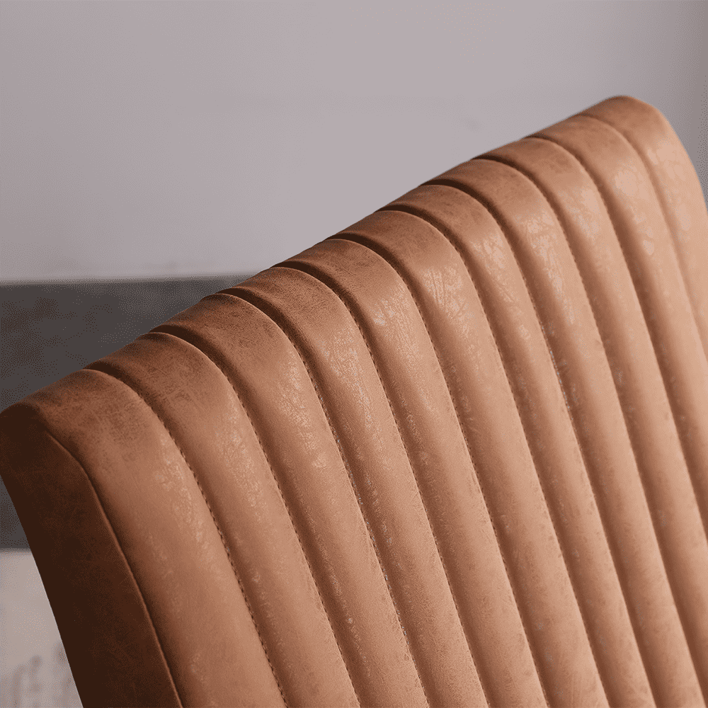 Detailed view of upholstery texture
