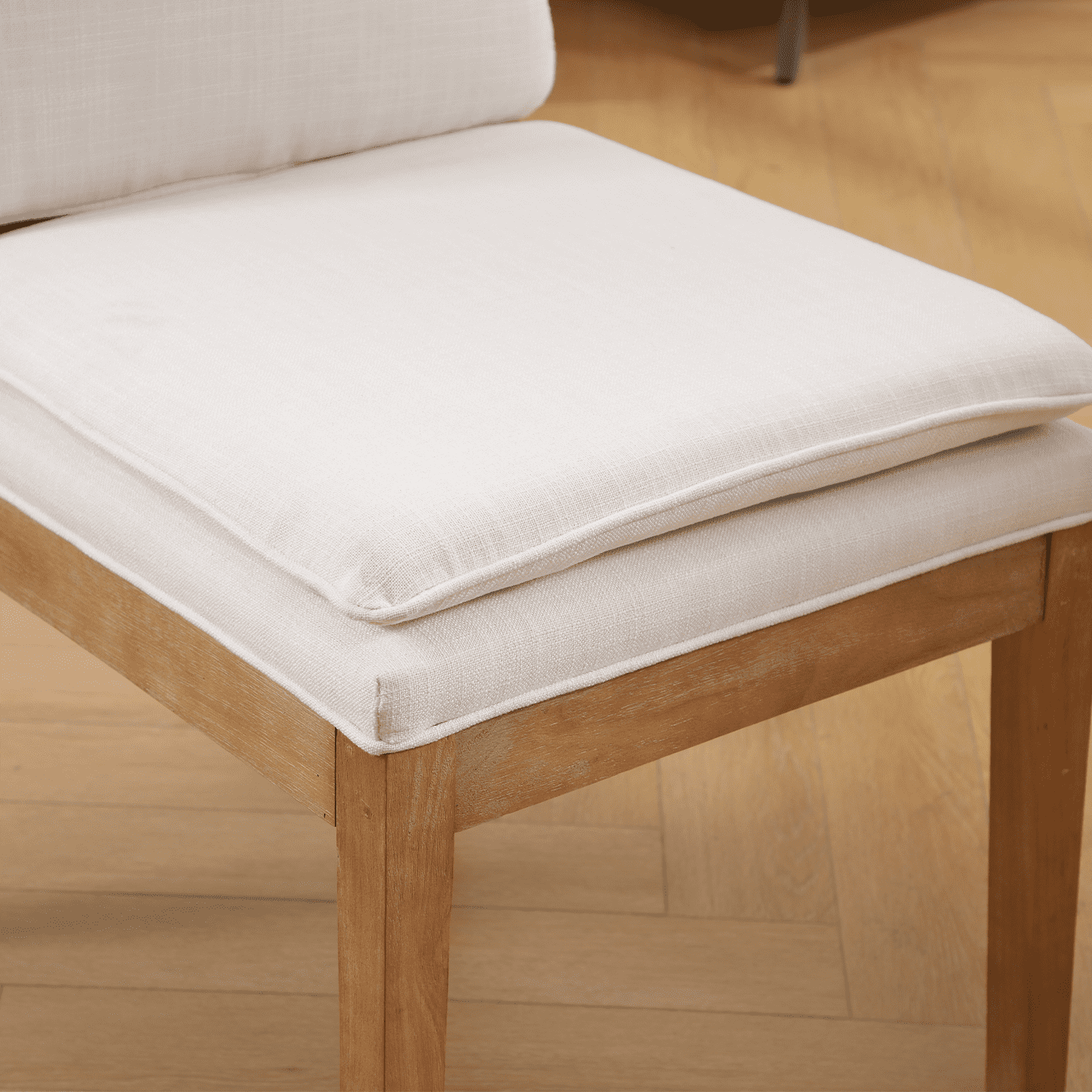 CIMOTA Removable Double Cushion Dining Chairs Set of 2 - 10043