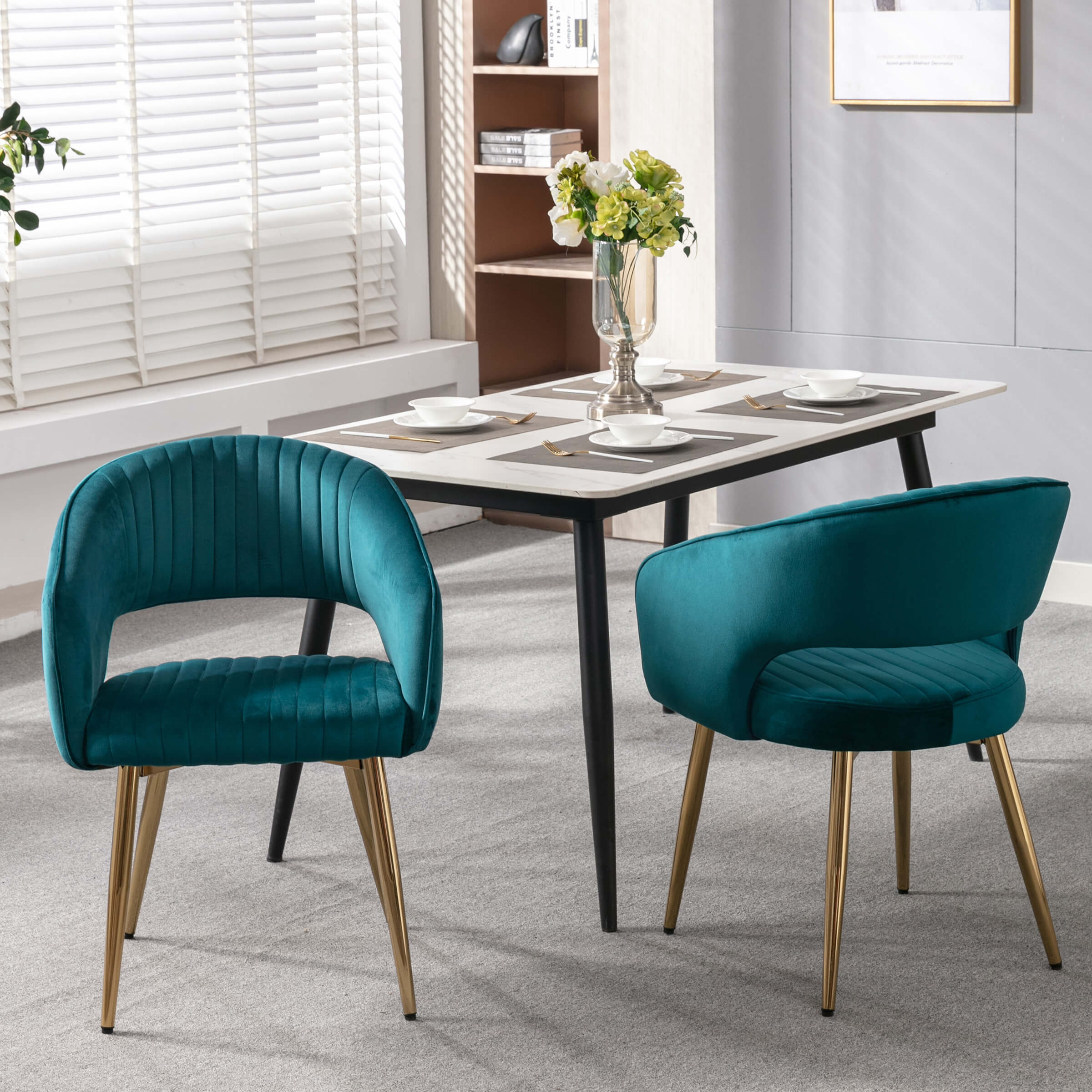 CHICAURA Modern Dining Chairs Set of 2 - 3059DC