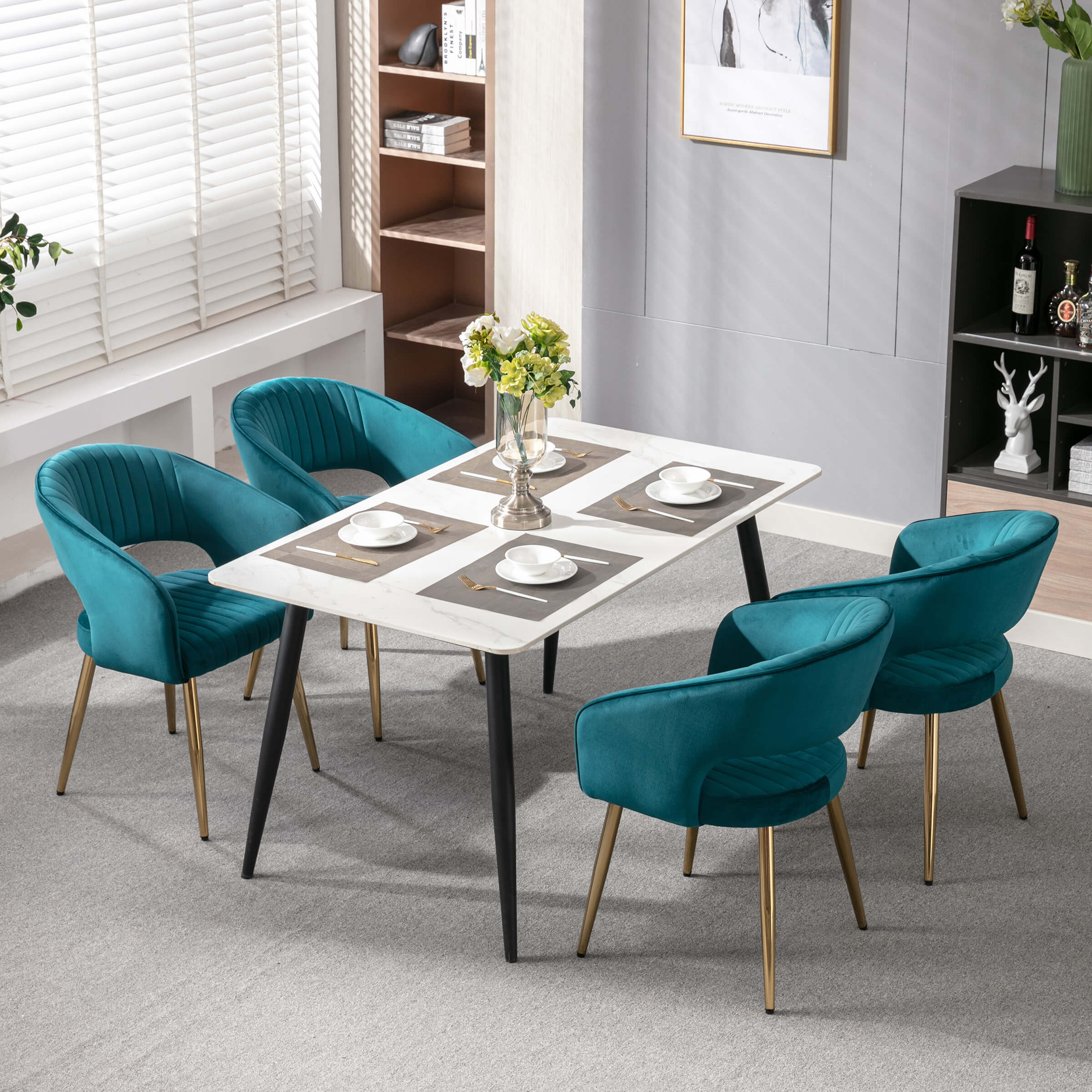 CHICAURA Modern Dining Chairs Set of 2 - 3059DC