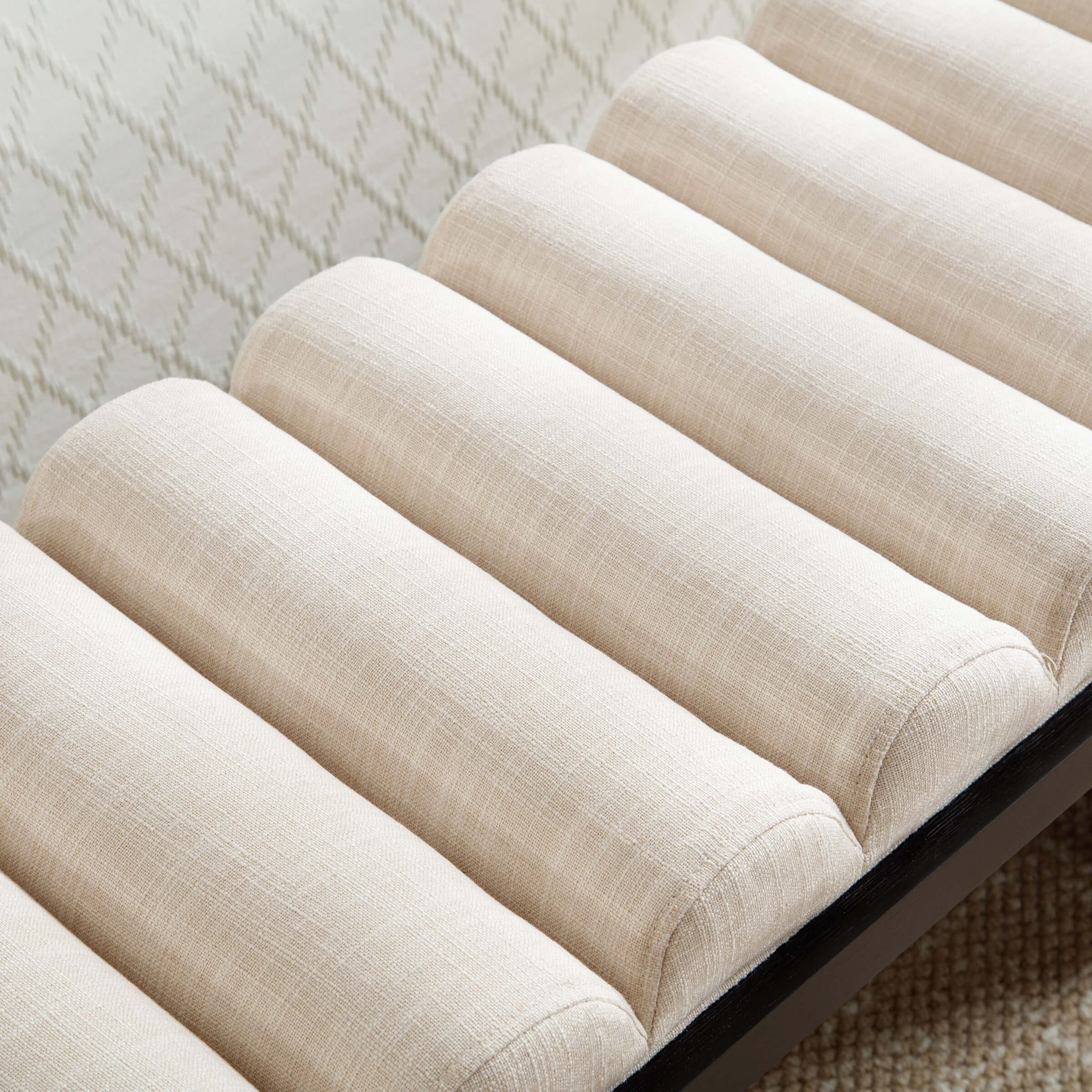 EALSON Modern Padded Wood Frame Bench - 2639BH