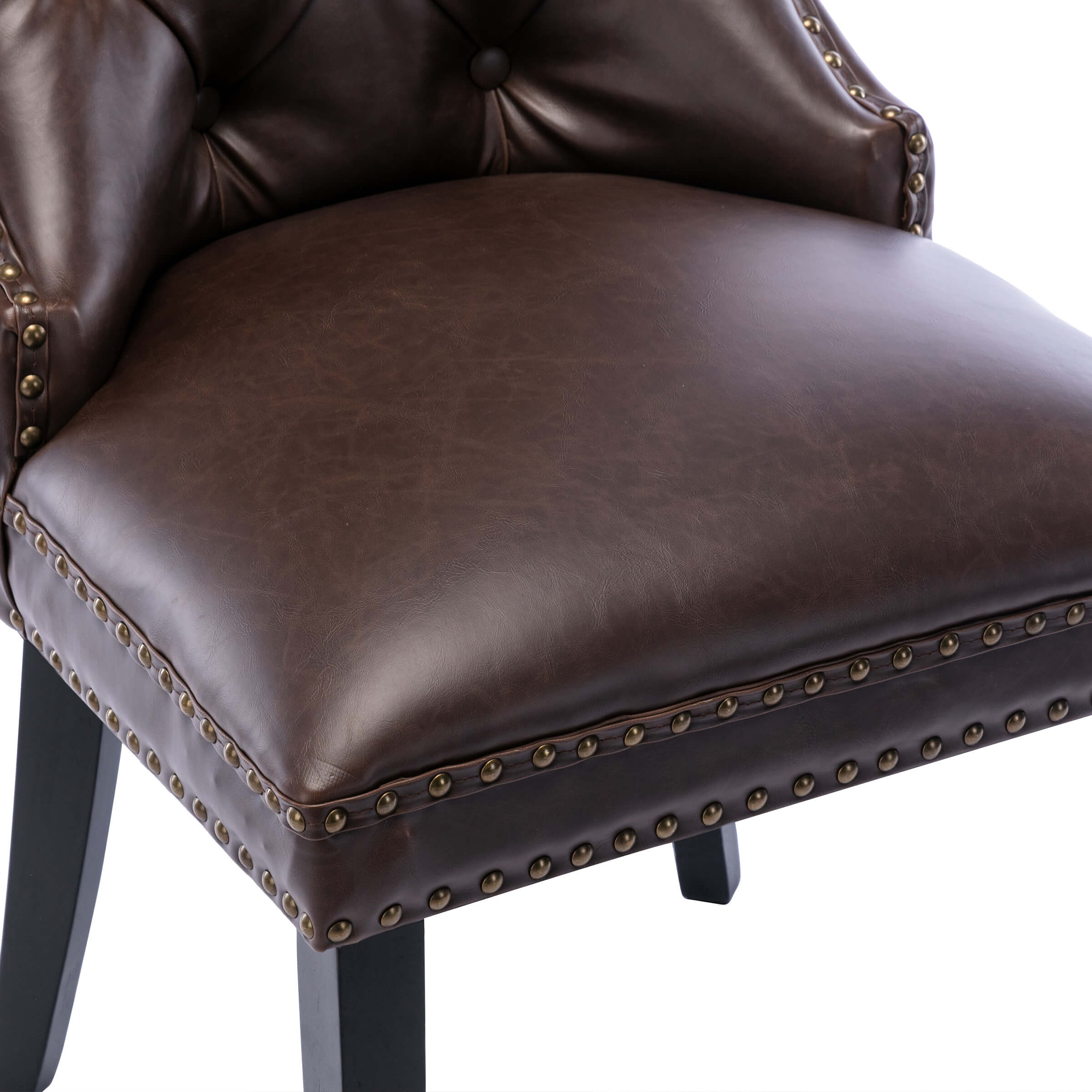 Kmax Mufted Leather Dining Chairs Set of 2 - 1029DC