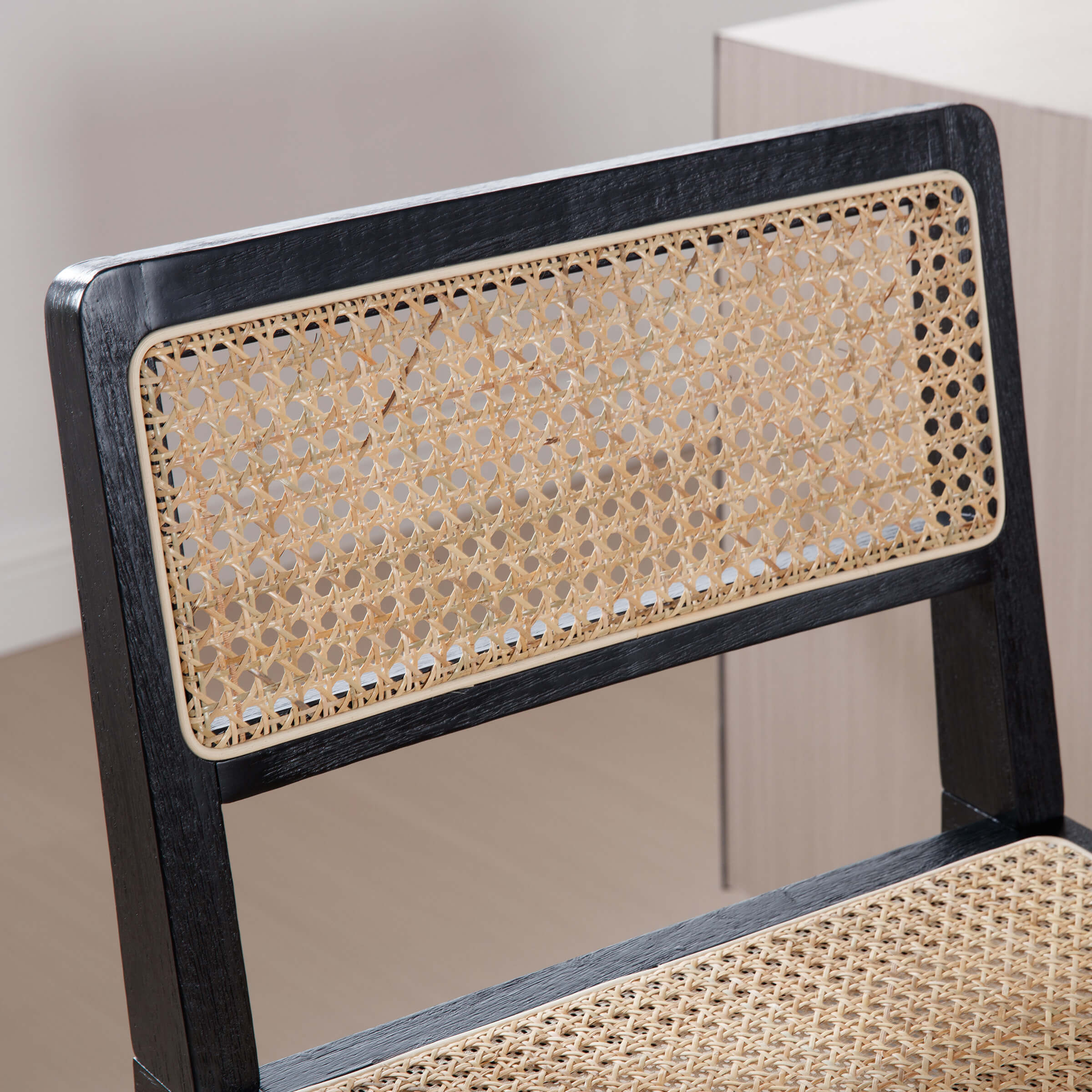 Janoray 26"H Rattan Back Wood Counte Stools Set of 2 - 5760CS