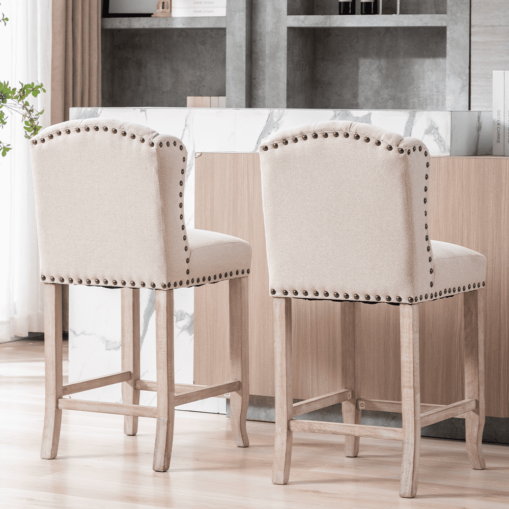 Two stools side-by-side