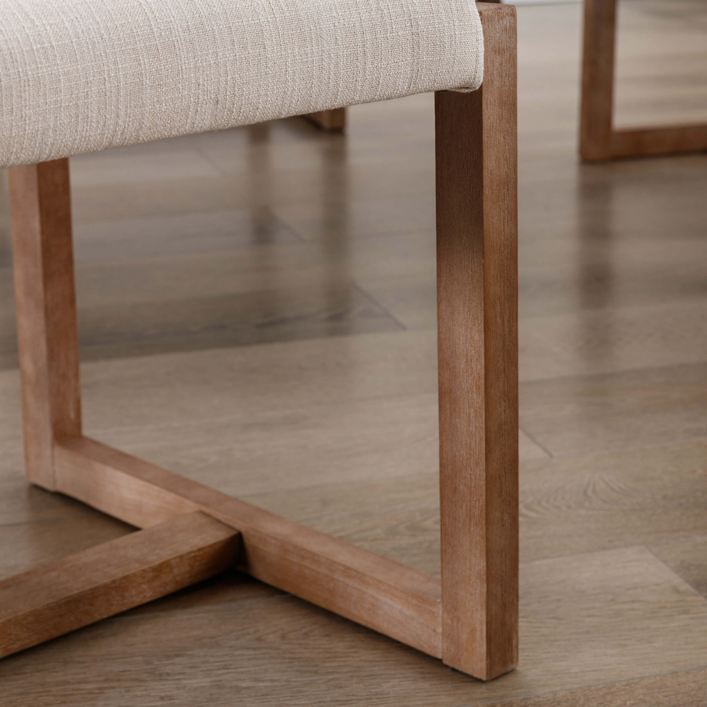 Janoray Upholstered Wood Dining Chairs Set of 2 - 1955DC