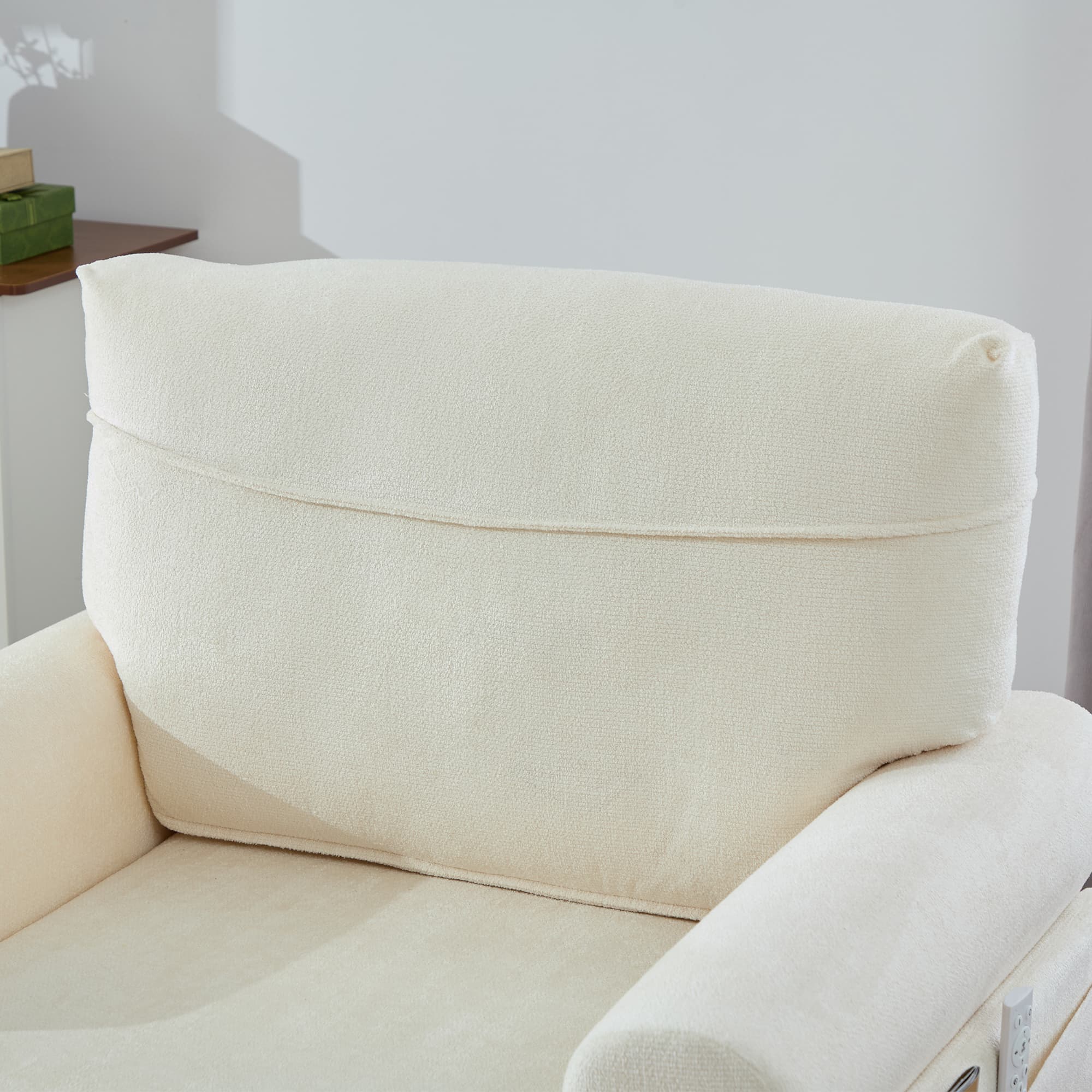 49.4" Chenille Accent Chair Chaise Lounge Wide Cushion Lounger