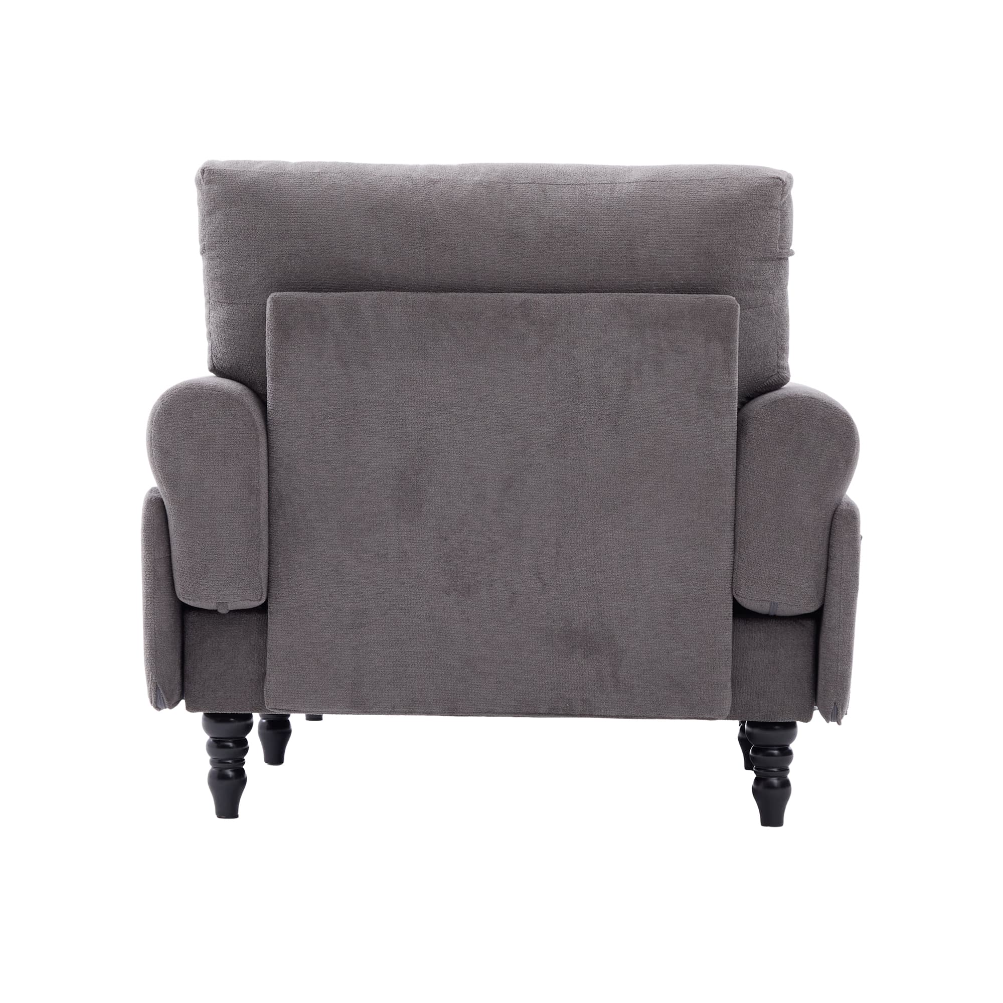 49.4" Chenille Accent Chair Chaise Lounge Wide Cushion Lounger
