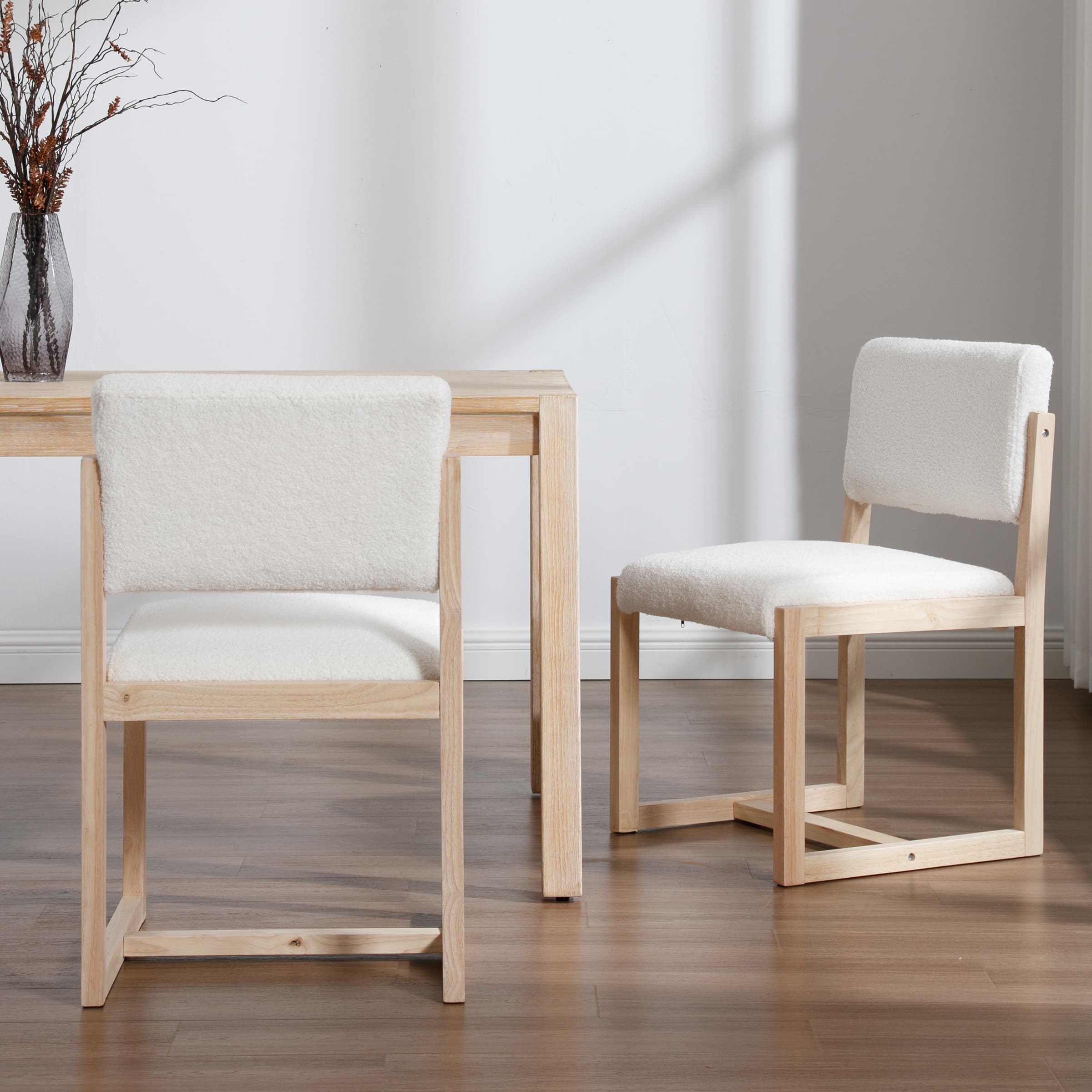 Janoray Upholstered Wood Dining Chairs Set of 2 - 1955DC