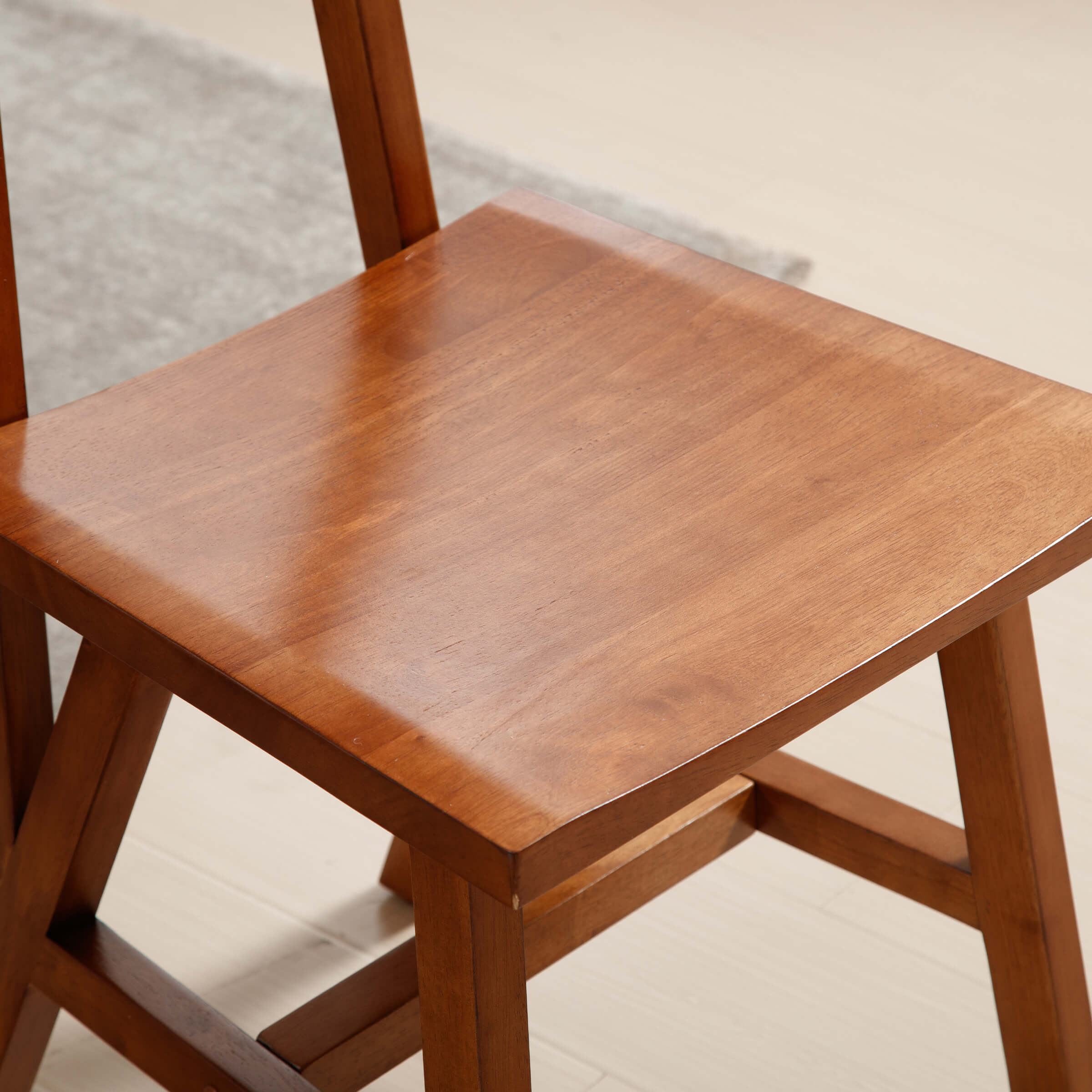 EALSON 100% Oak Wood Dining Chairs Set of 2 - X016DC