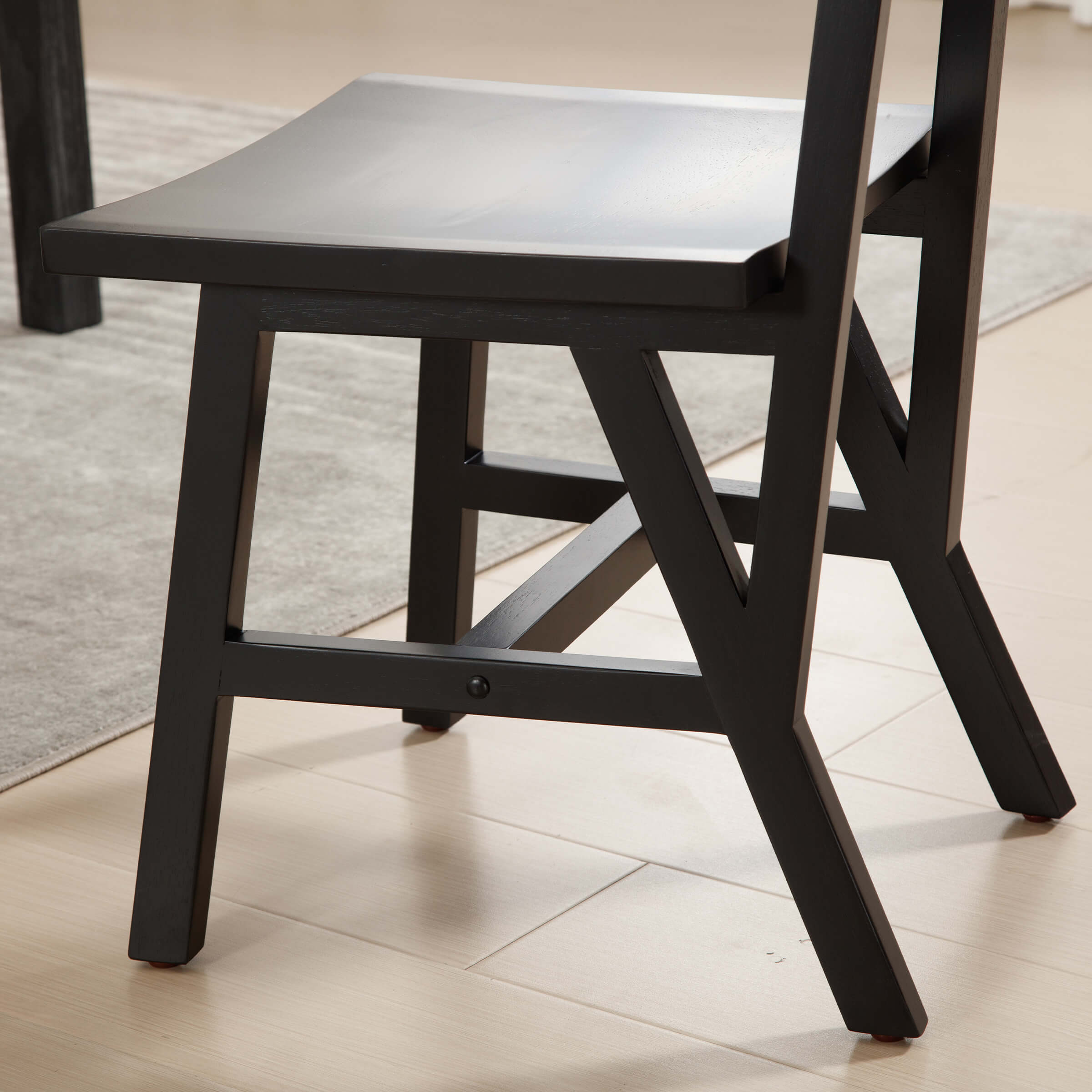 EALSON 100% Oak Wood Dining Chairs Set of 2 - X016DC