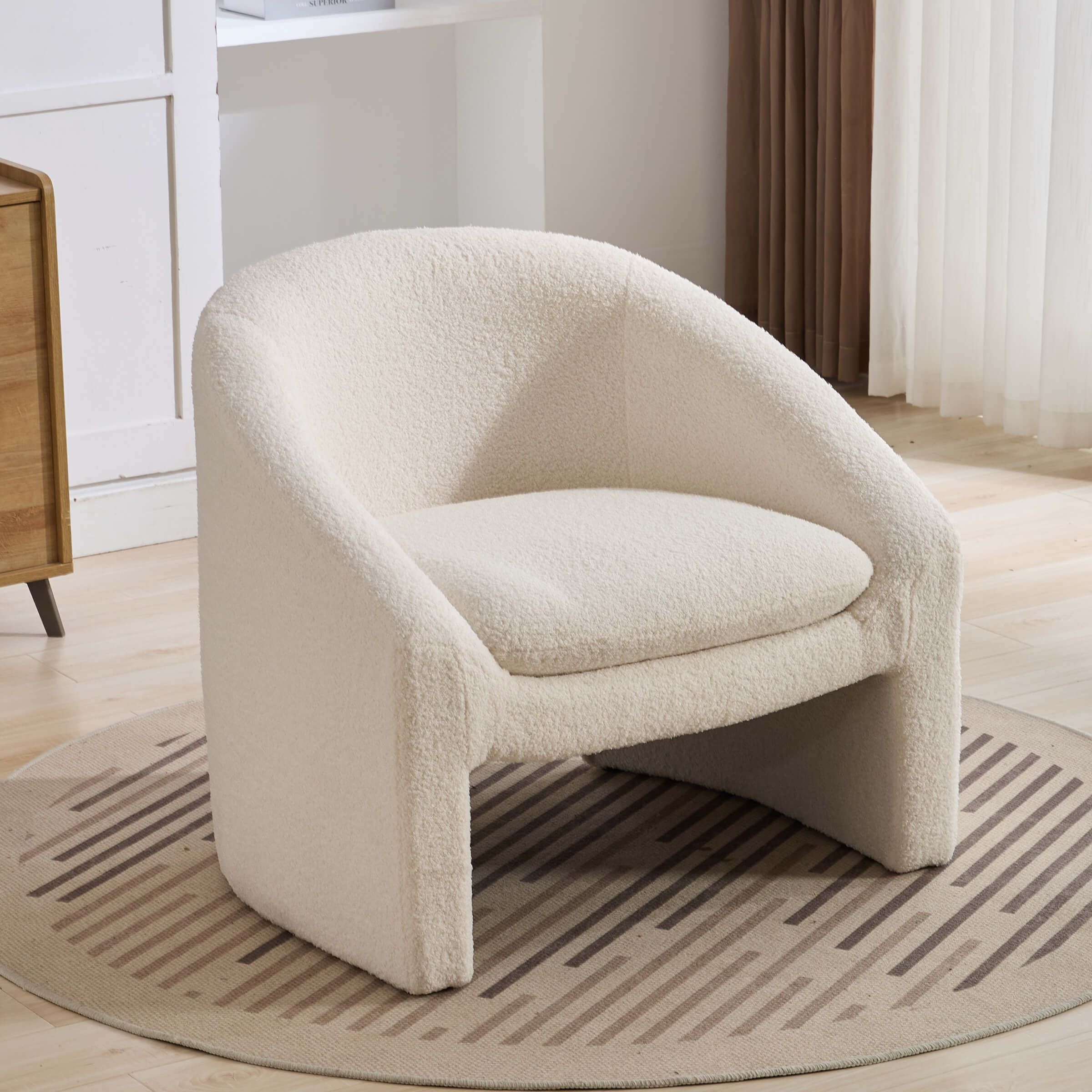 EALSON Barrel Round Armchairs 1 Piece - 8359AC