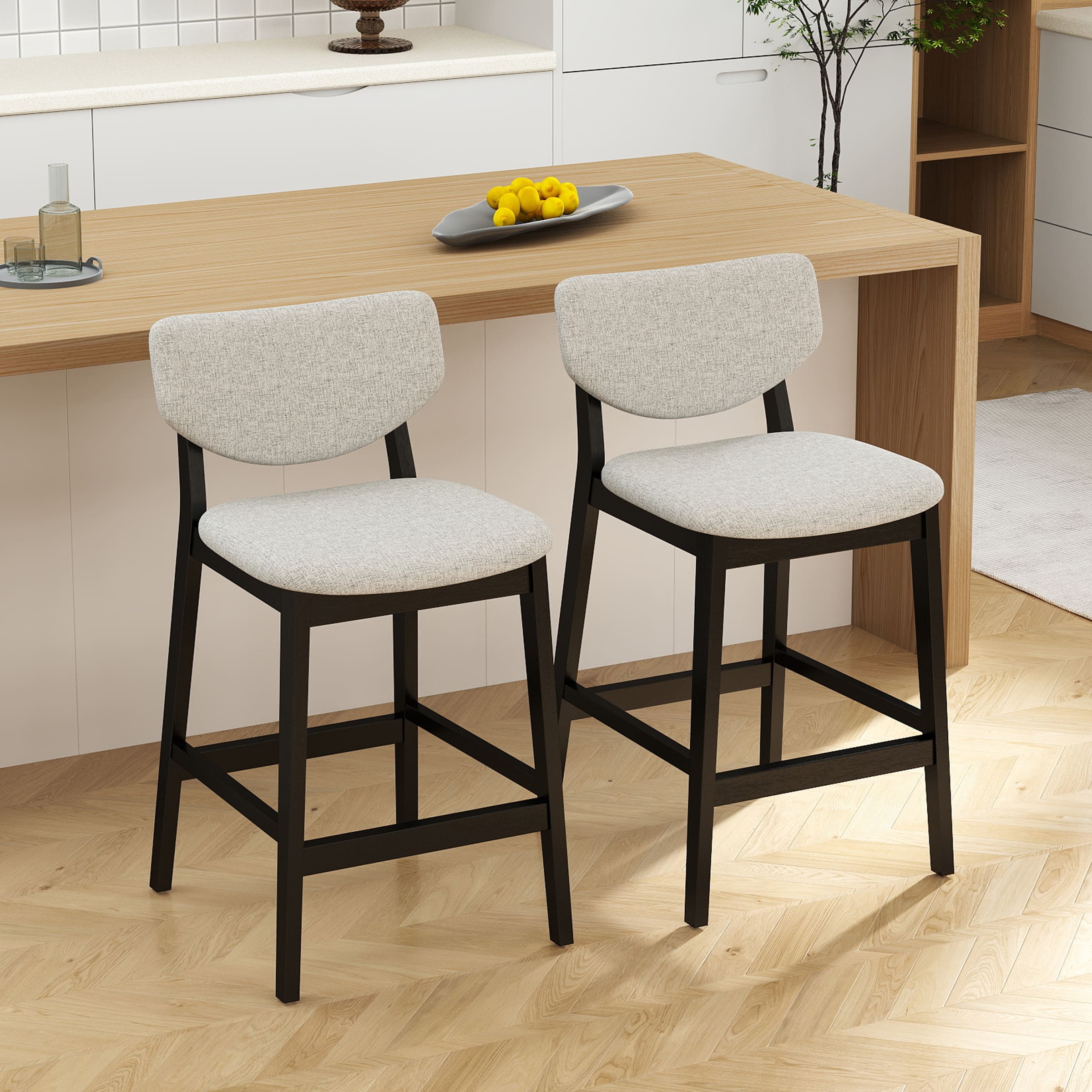 EALSON Counter Stools with Back Set of 2 - 61132CS