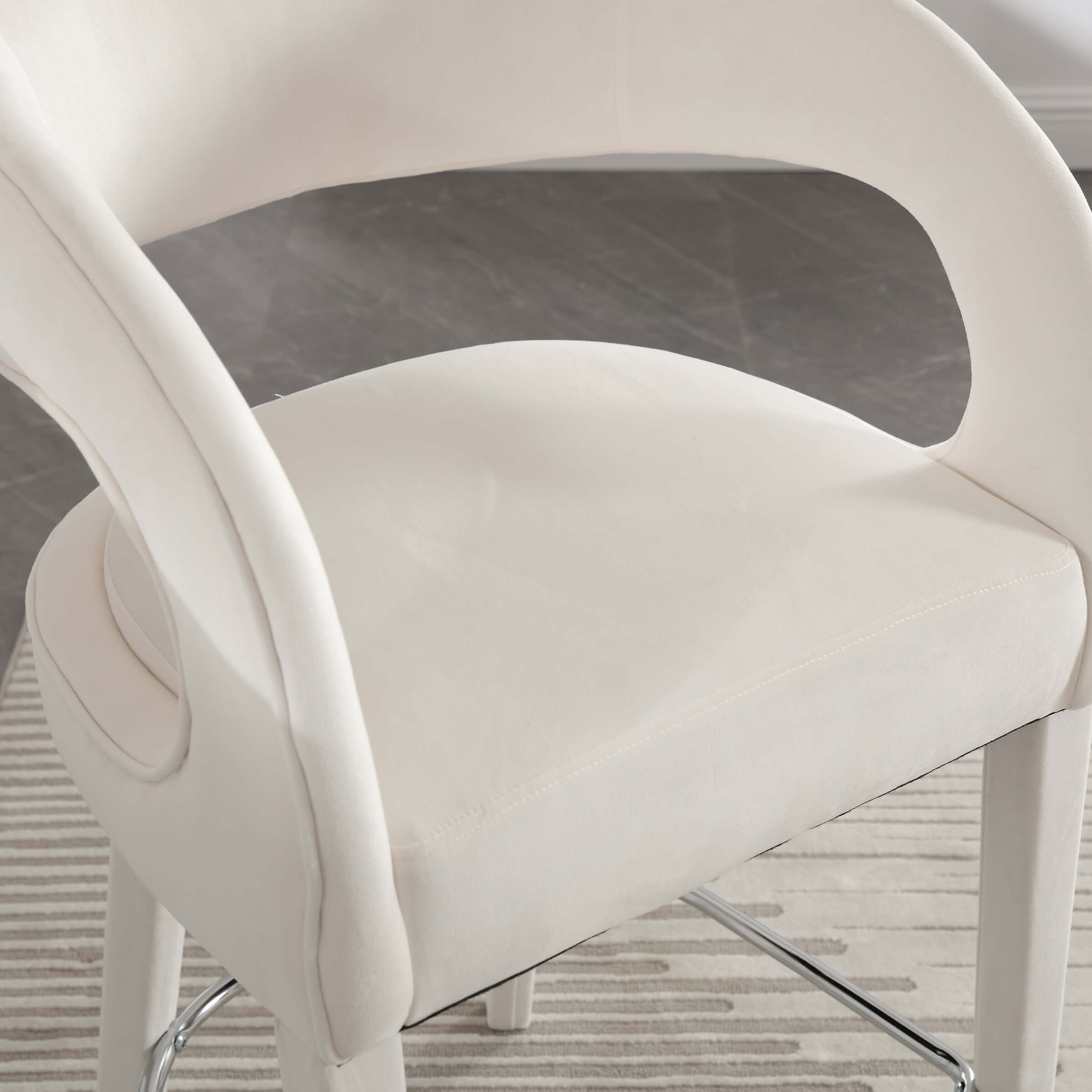 EALSON Curved Arms Counter Stools Set of 2 - 5745CS