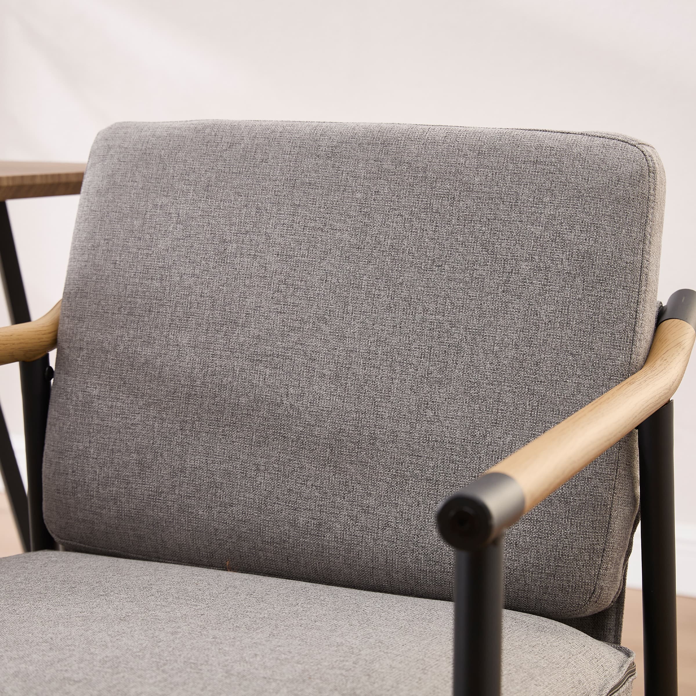 EALSON Dining Room Chairs with Black Metal Legs Set of 2 - 35027DC
