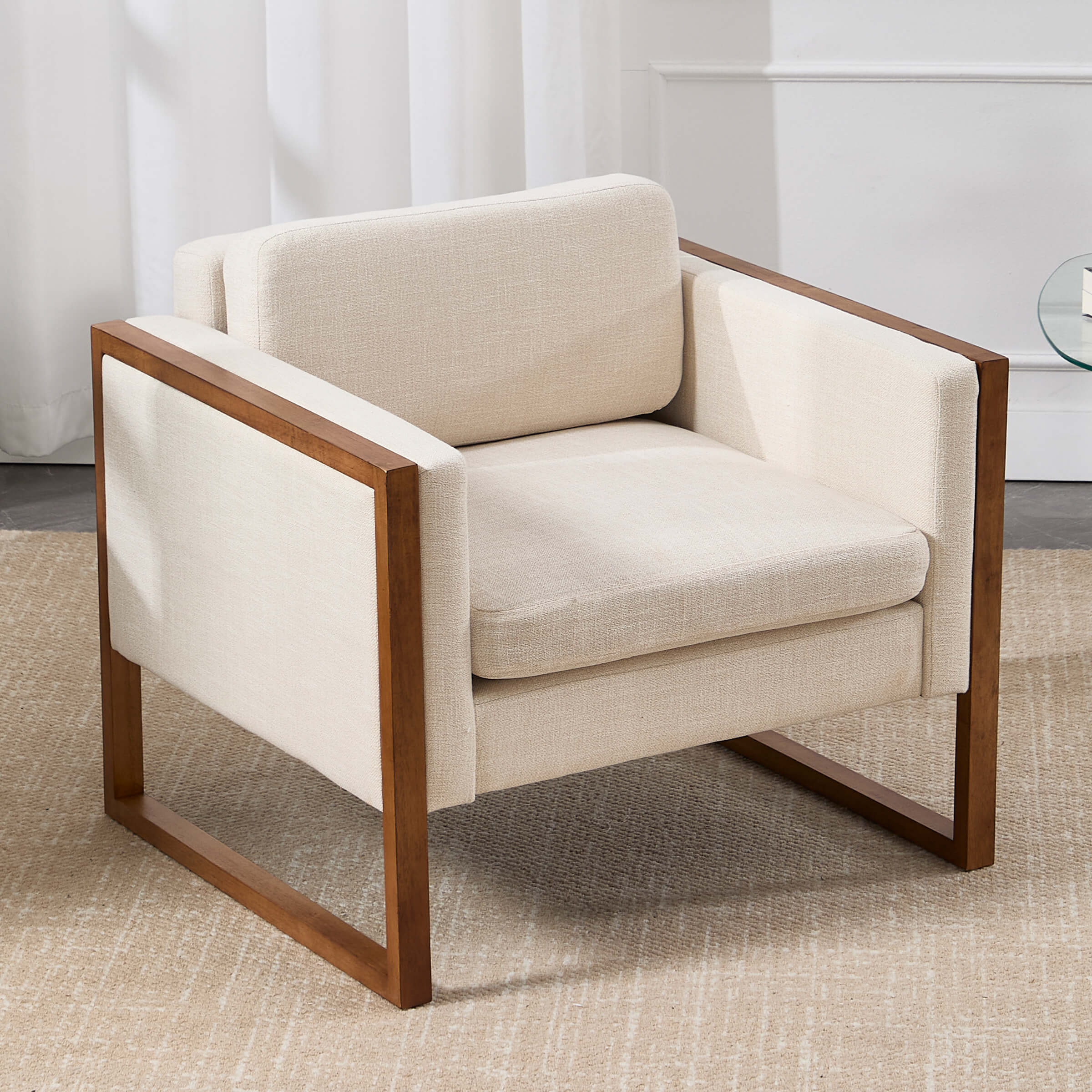 EALSON French Country Accent Chair with Brushed Legs 1 PCS - XX080AC