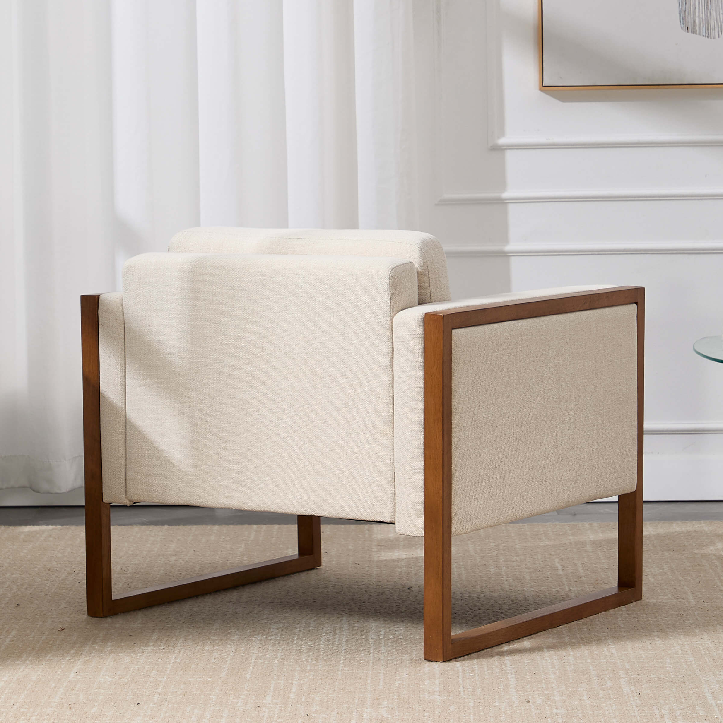 EALSON French Country Accent Chair with Brushed Legs 1 PCS - XX080AC
