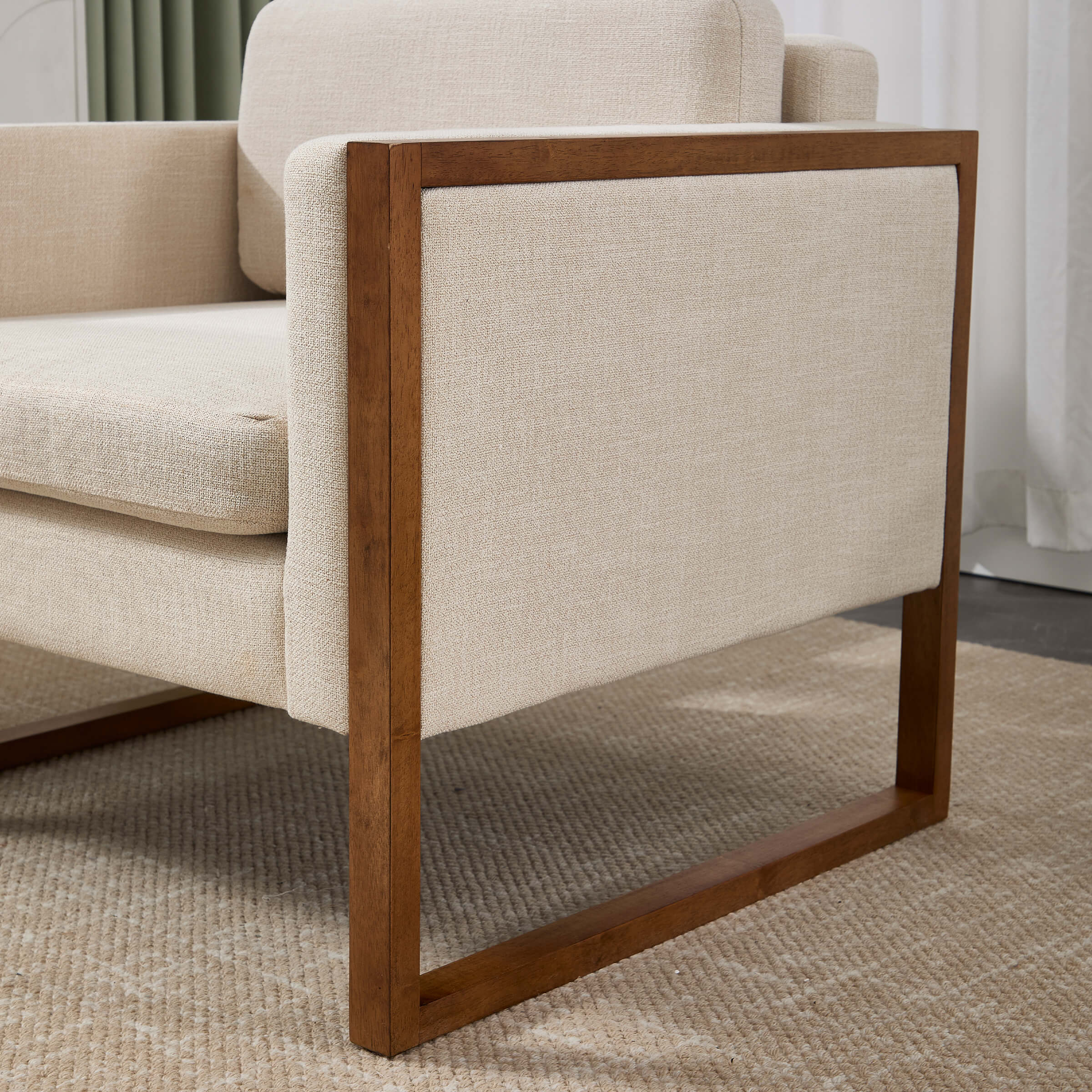 EALSON French Country Accent Chair with Brushed Legs 1 PCS - XX080AC