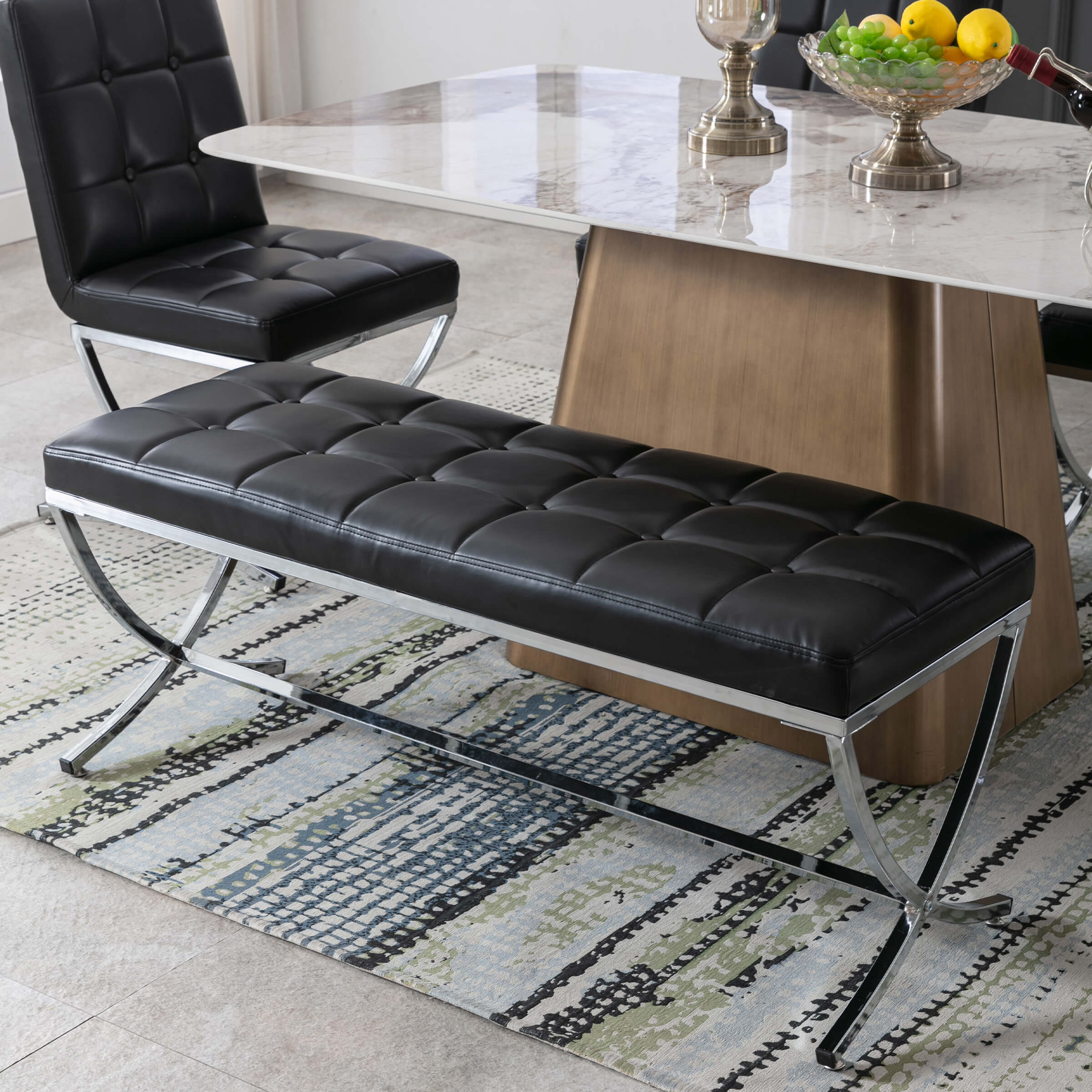 EALSON Modern Button Tufted Entryway Bench - 3075BH