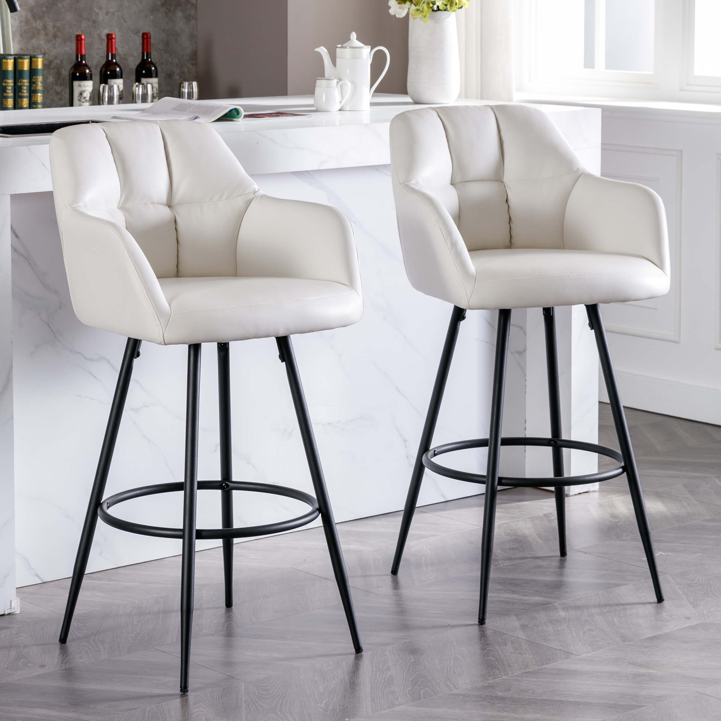 EALSON Modern Swivel Bar Stools Set of 2 - 5117