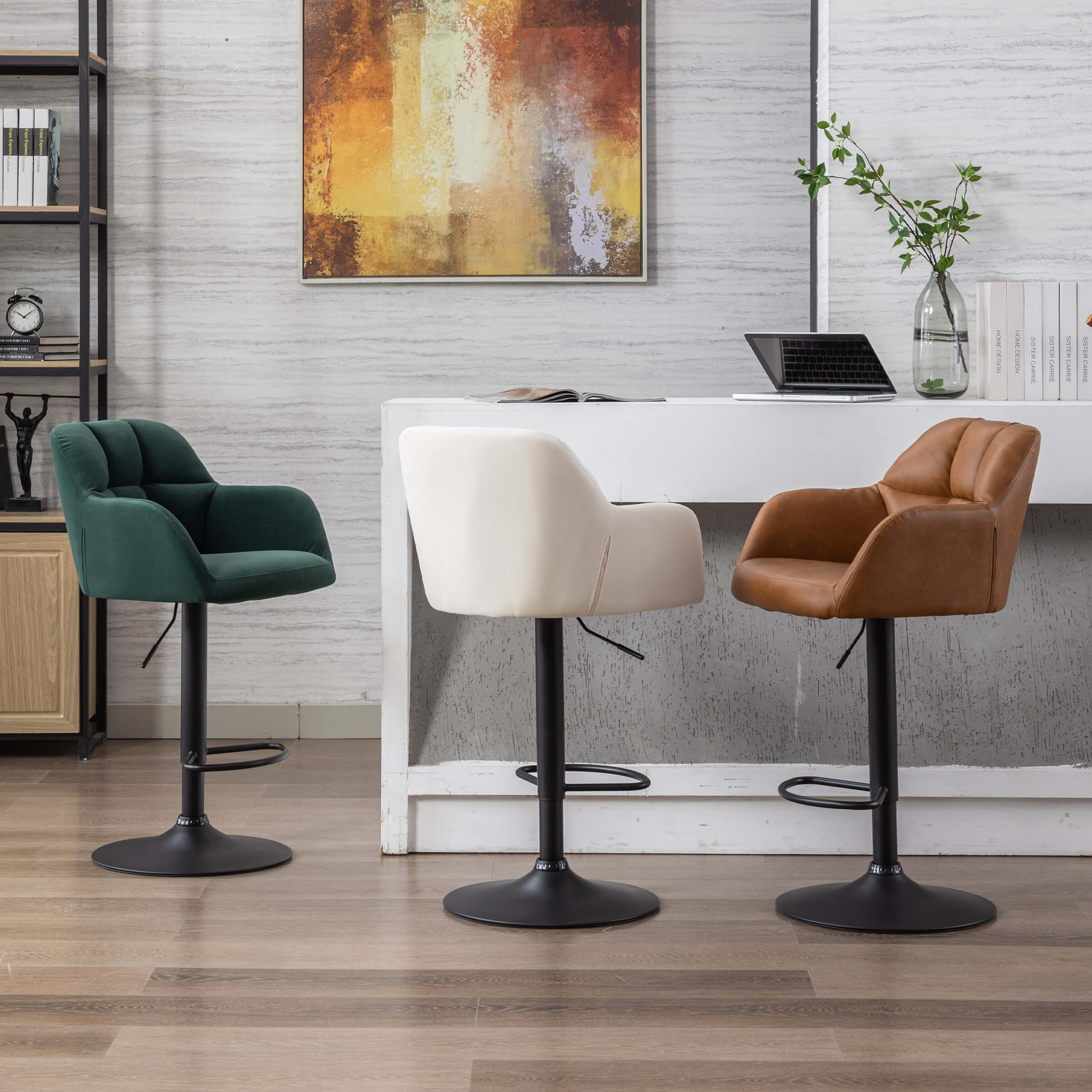 EALSON Modern Swivel Bar Stools Set of 2 - 5117