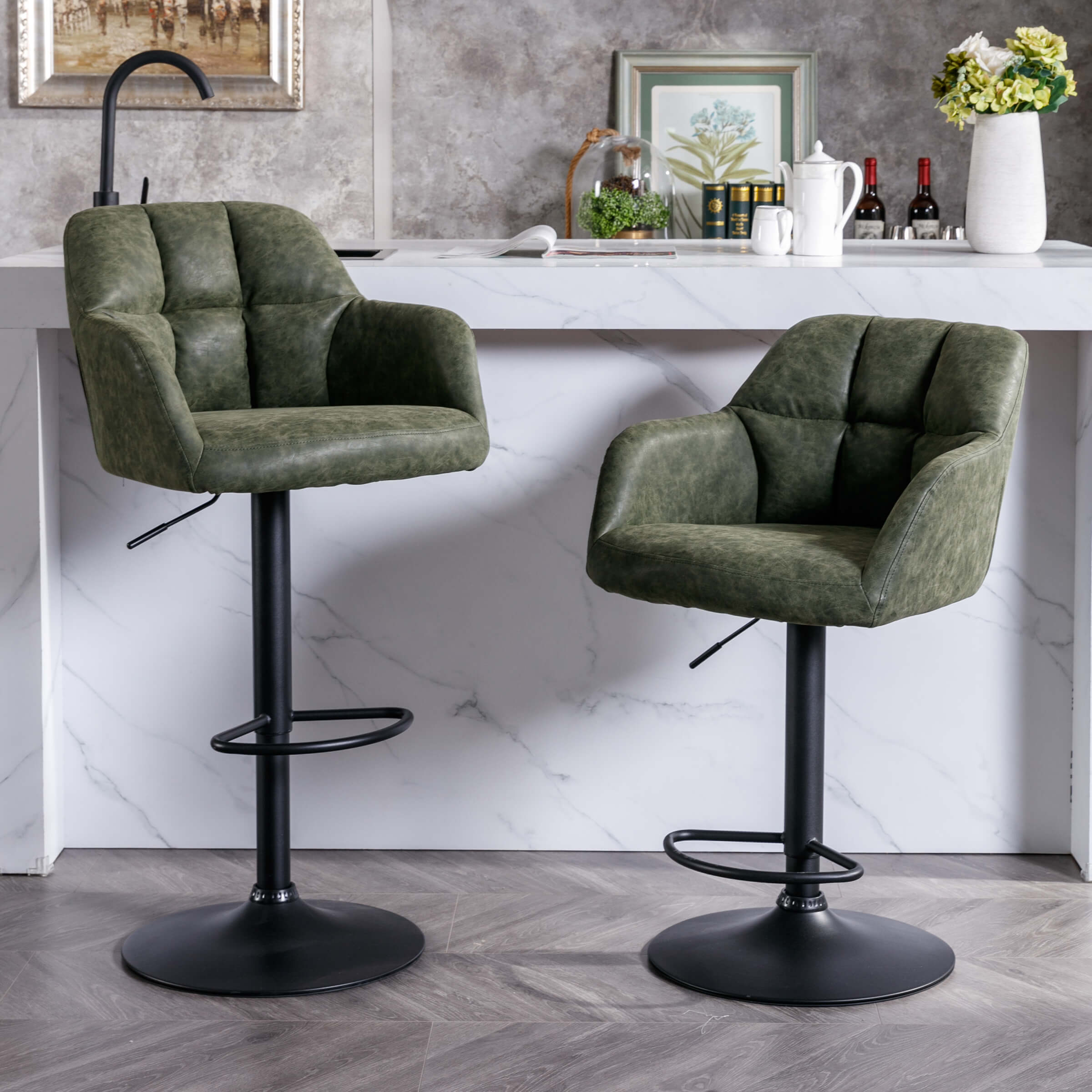 EALSON Modern Swivel Bar Stools Set of 2 - 5117